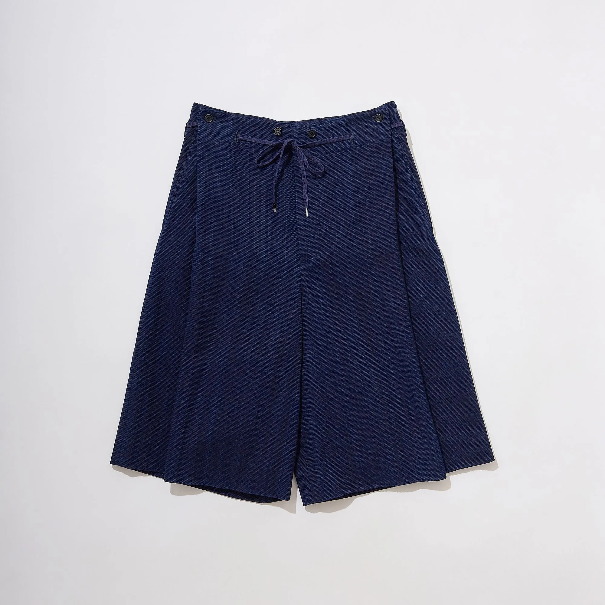 Aizome Sashiko 3/4 Hakama Trousers sold by Kuon product image thumbnail 3