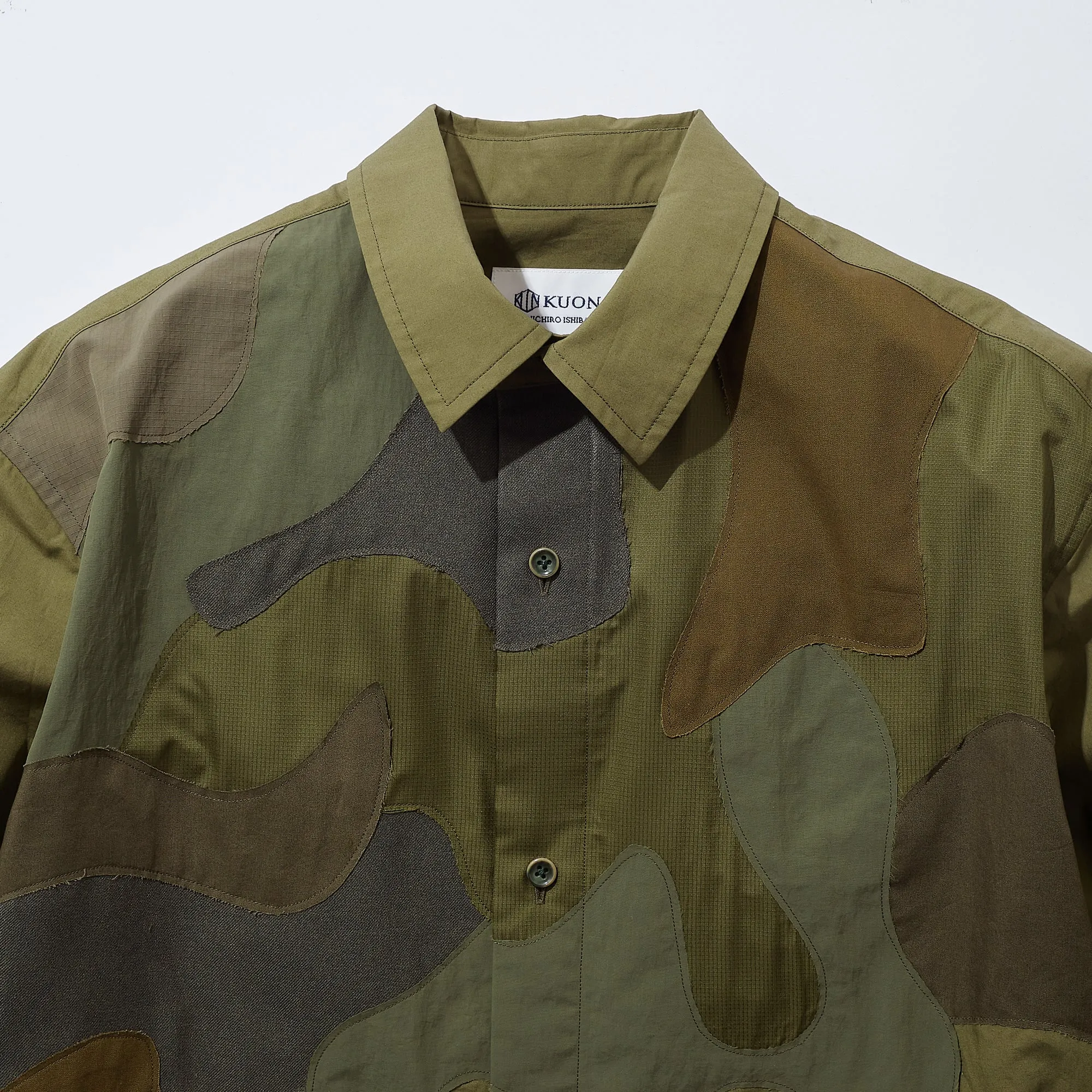 Patchwork Camo Hobo Shirt sold by Kuon product image thumbnail 4