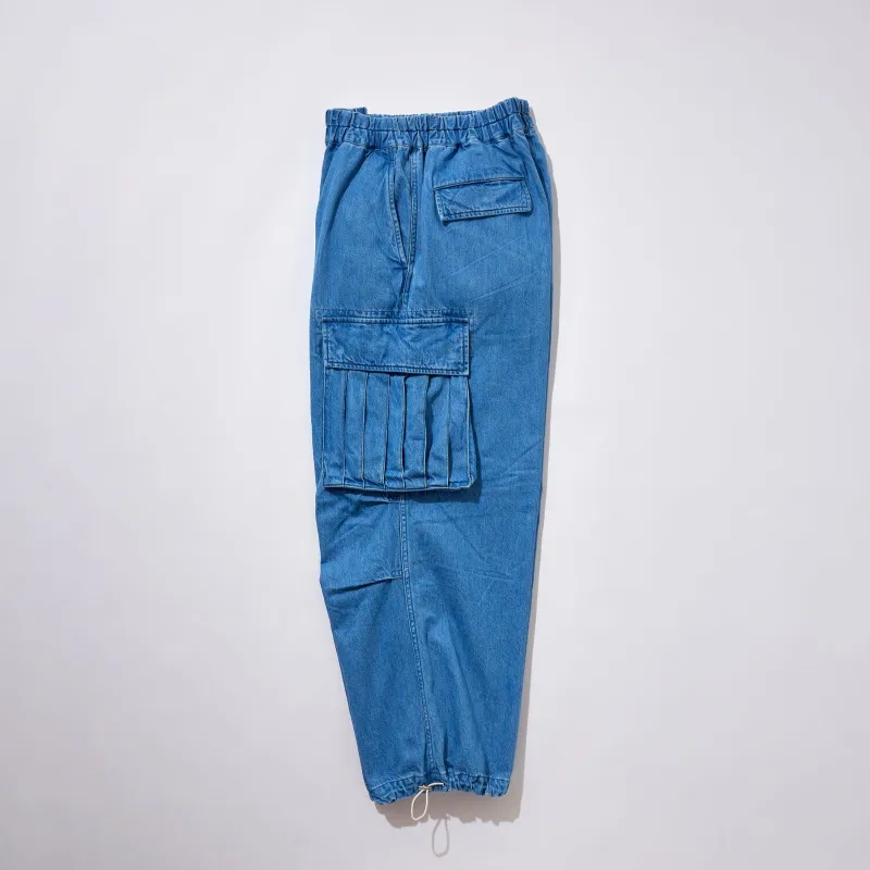 Denim Cargo Trousers sold by Kuon