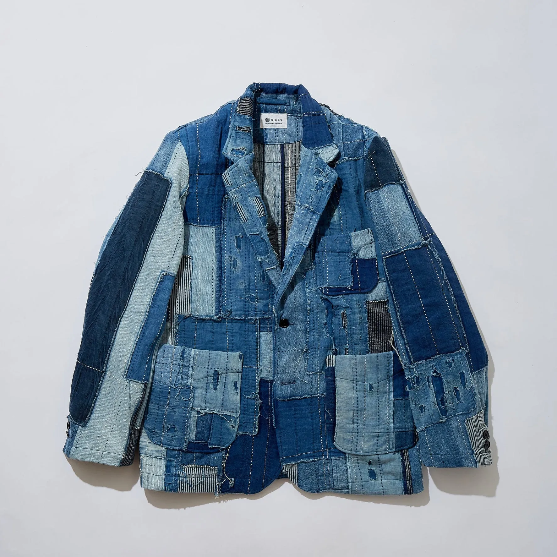 Distressed Denim Blazer sold by Kuon product image thumbnail 2