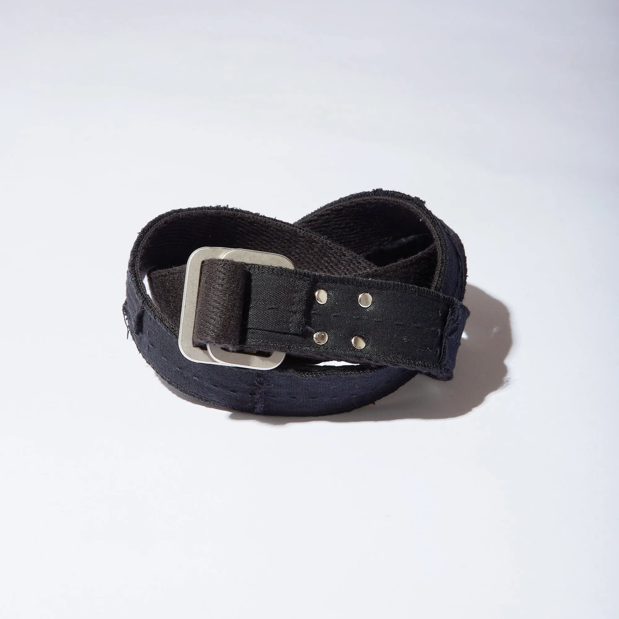UPCYCLED BORO TYPE02 Double Ring Belt(Black) sold by Kuon product image thumbnail 2