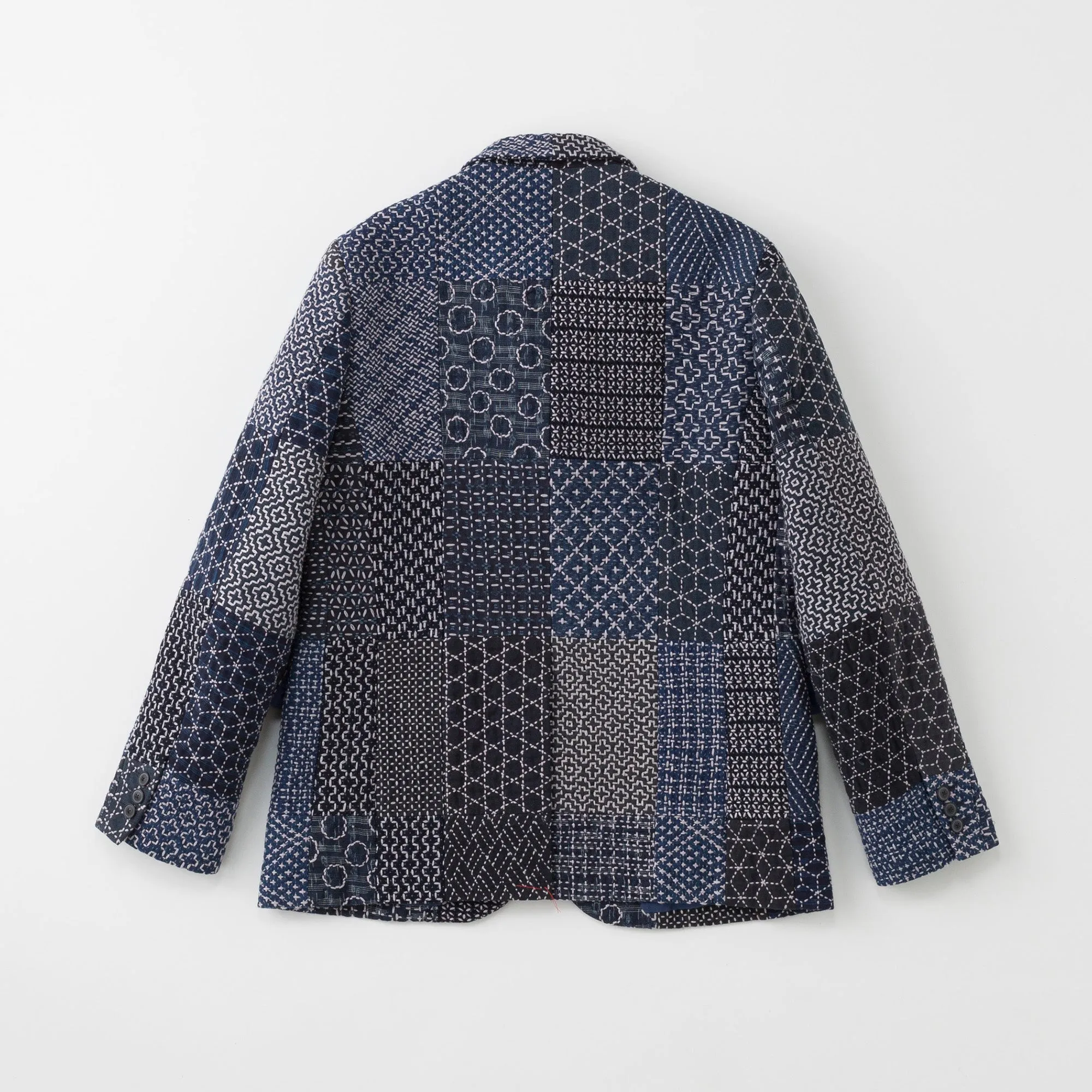 Vintage Hand Sashiko Patchwork Blazer sold by Kuon product image thumbnail 2
