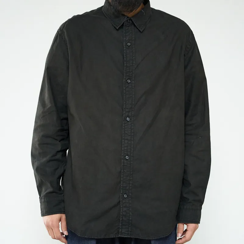 Regular Collar Shirt-Sumizome Dark- made by Kuon