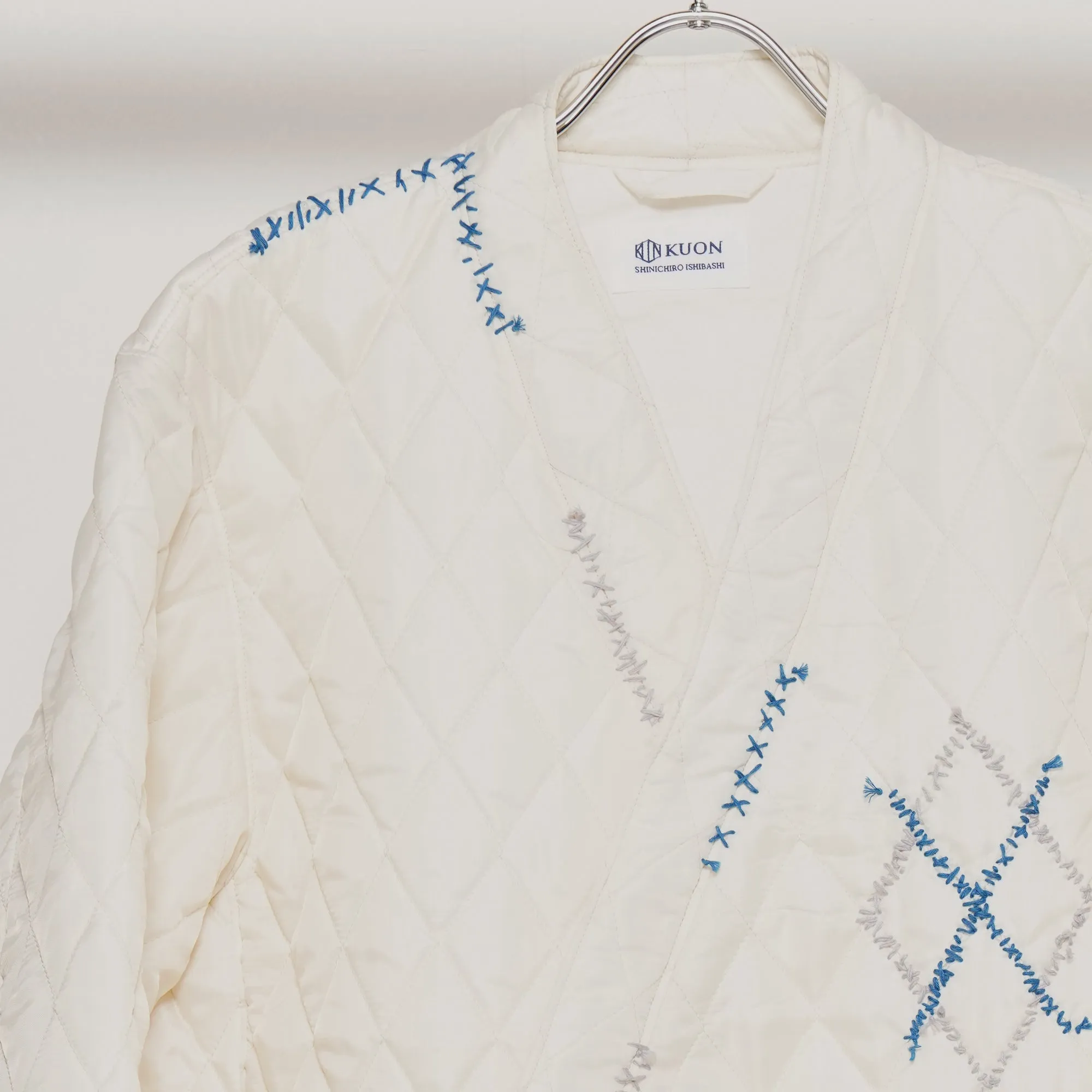 Kimono Collar Sashiko Quilted Shirket sold by Kuon product image thumbnail 4