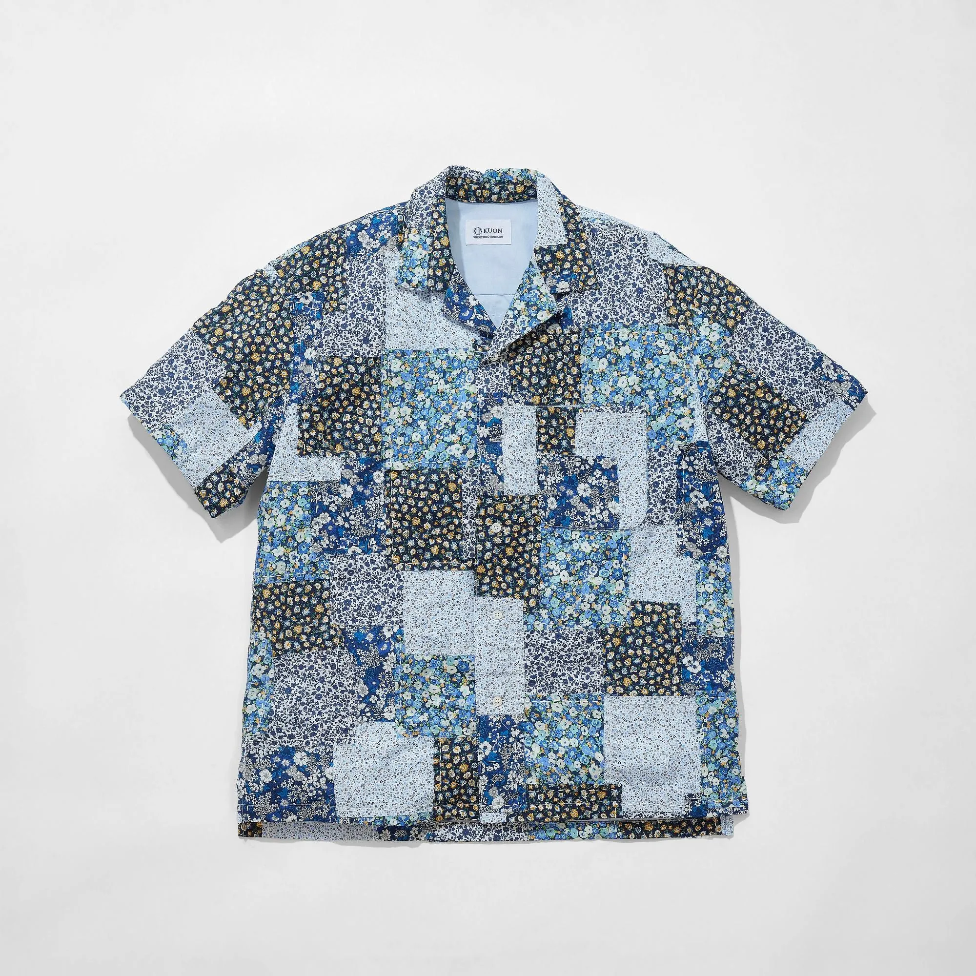 Floral Patchwork Camp Collar Shirt sold by Kuon product image thumbnail 4