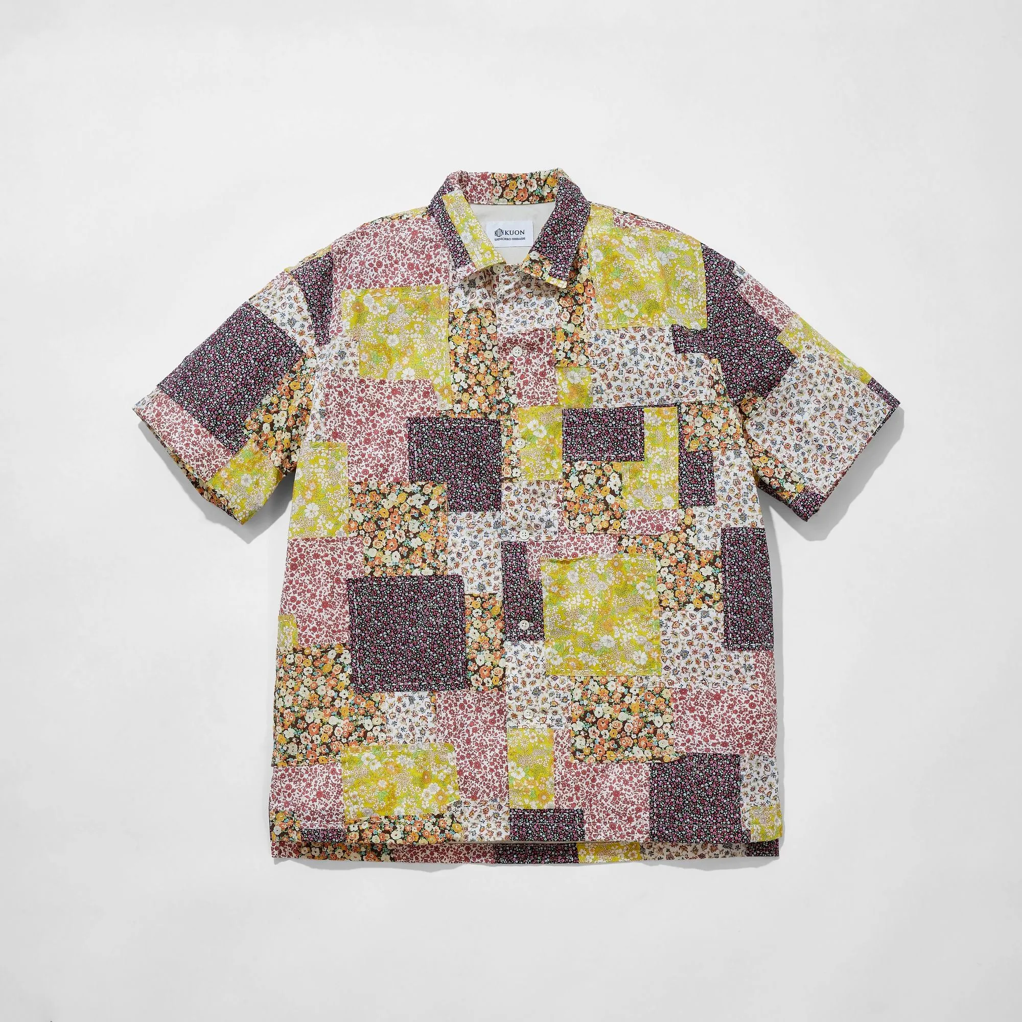 Floral Patchwork Camp Collar Shirt sold by Kuon product image thumbnail 3
