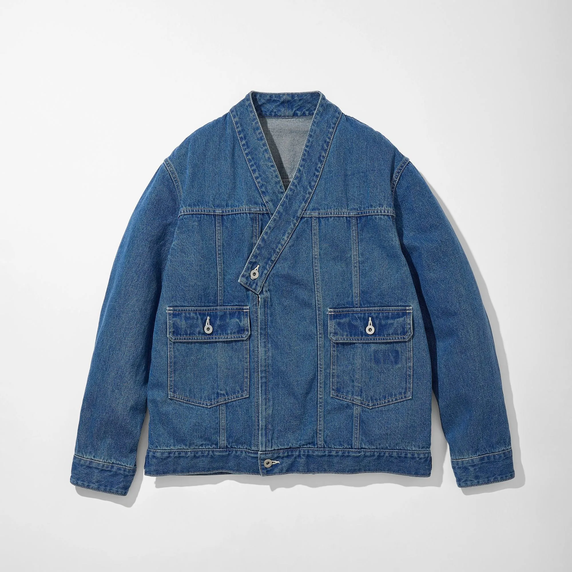 Kimono Trucker Jacket -Denim- sold by Kuon