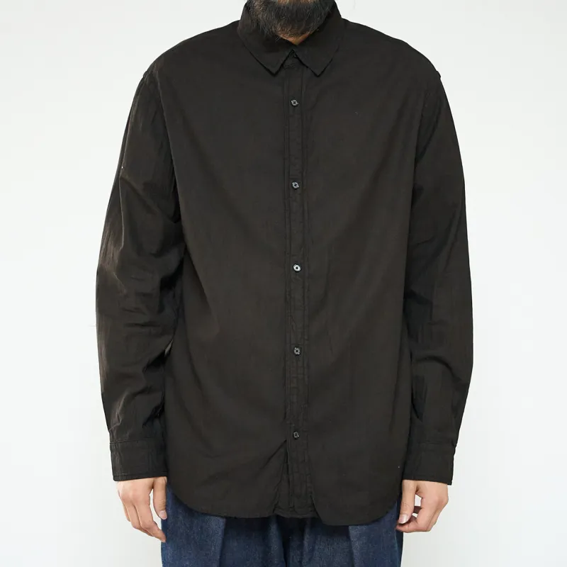Regular Collar Shirt-Dorozome Dark- made by Kuon