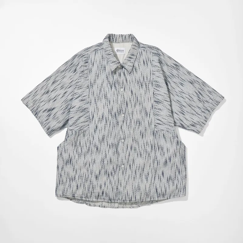 Aizome Sashiko Kite Shirt made by Kuon