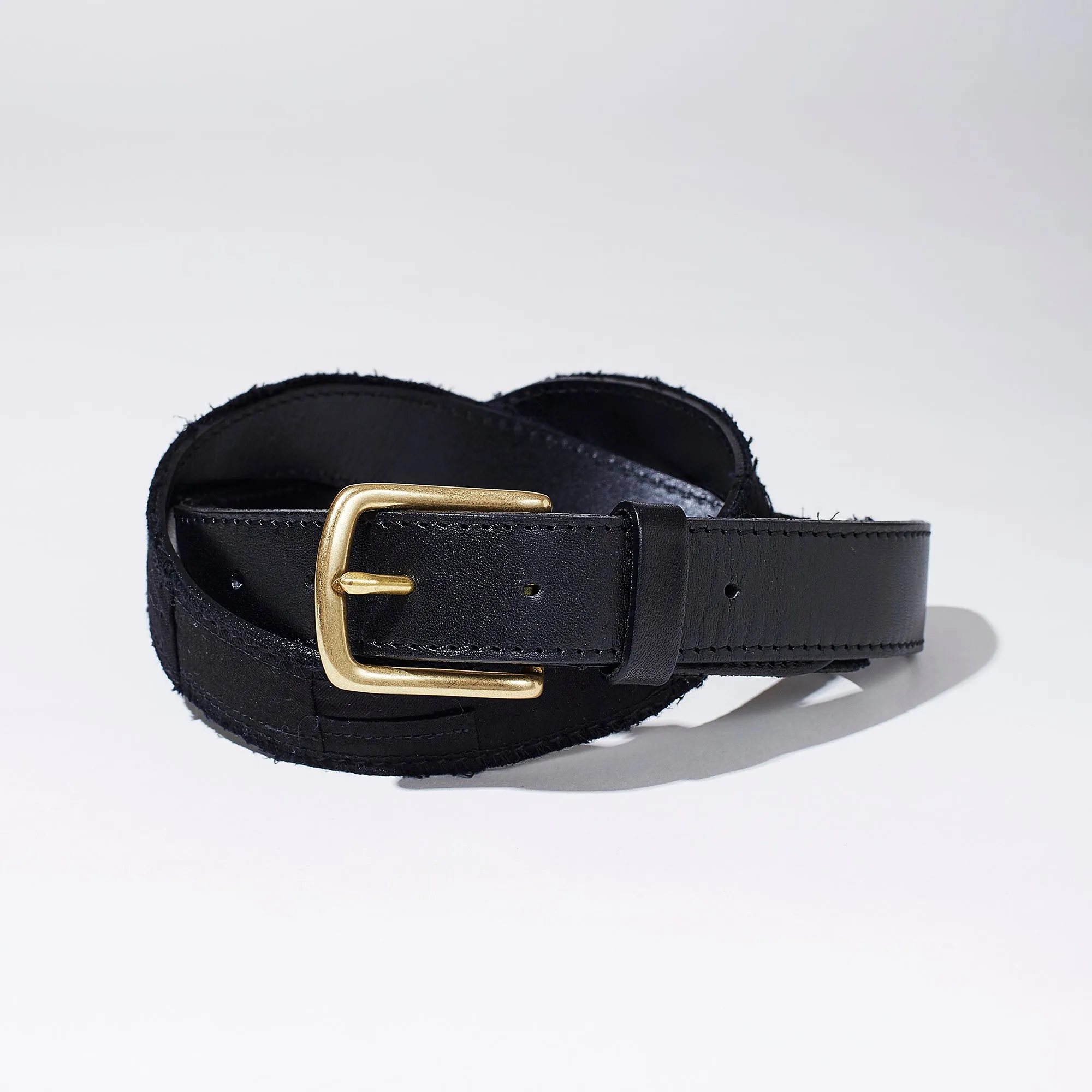 Leather Belt -UPCYCLED BORO TYPE02- sold by Kuon product image thumbnail 3