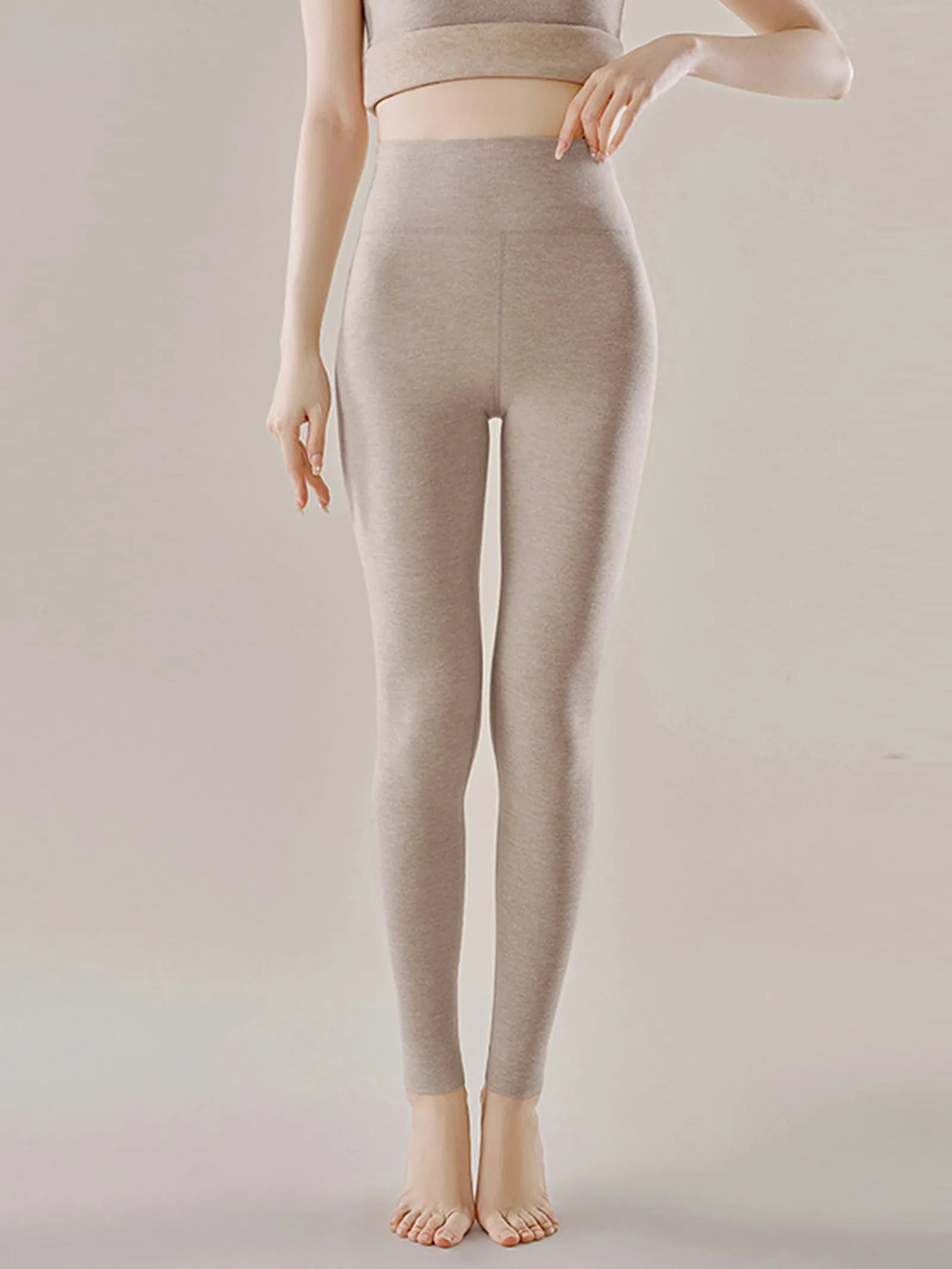 Cashmere & Silk Blend Invisible Thermal Leggings sold by Lintico product image thumbnail 4