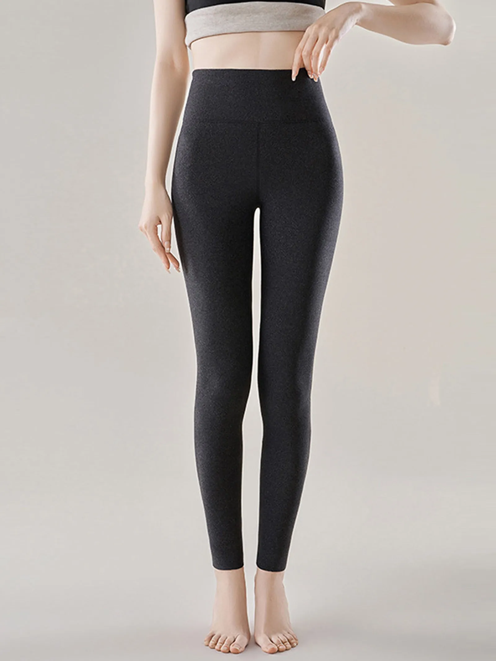 Cashmere & Silk Blend Invisible Thermal Leggings sold by Lintico product image thumbnail 3