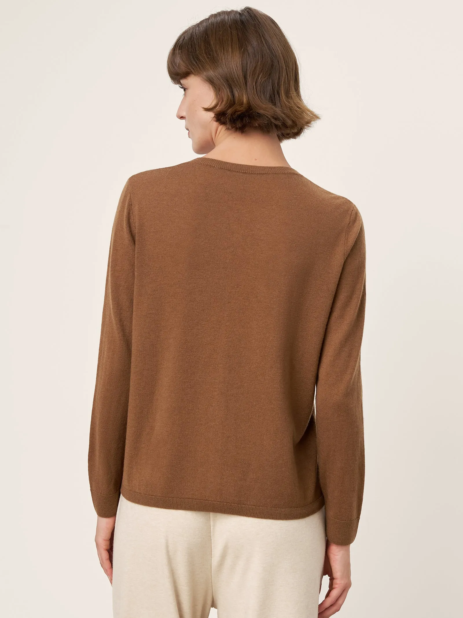 100% Extra-Fine Merino Wool Buttoned Knit Cardigan CAYLA sold by Lintico product image thumbnail 4