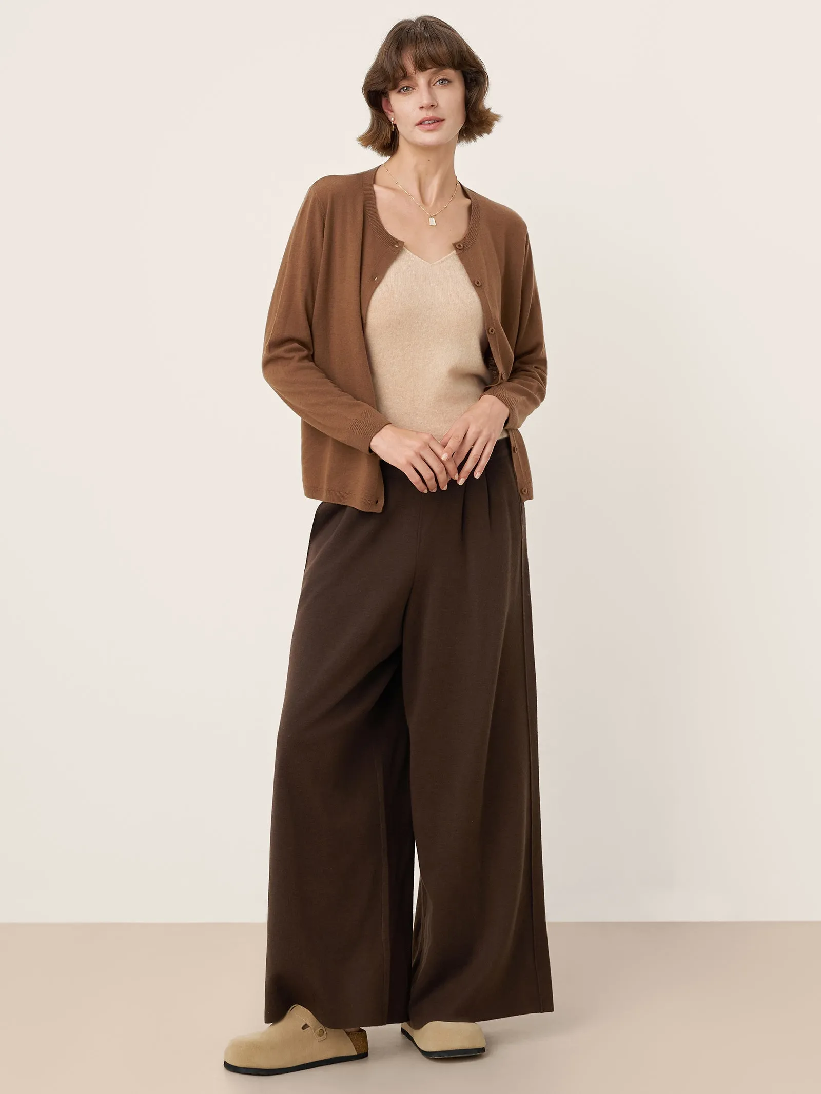 100% Mongolian Cashmere Versatile V-Neck Knit Camisole DEBBIE sold by Lintico product image thumbnail 5