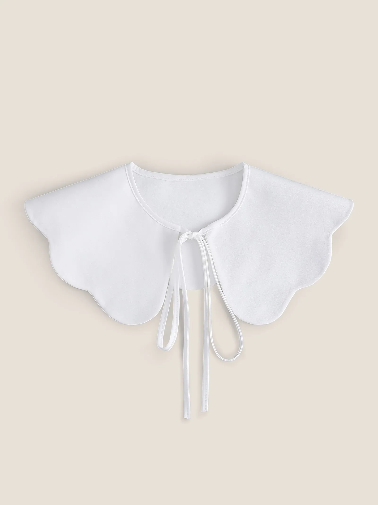 Peter Pan Collar With Tie Decorative Collar sold by Lintico