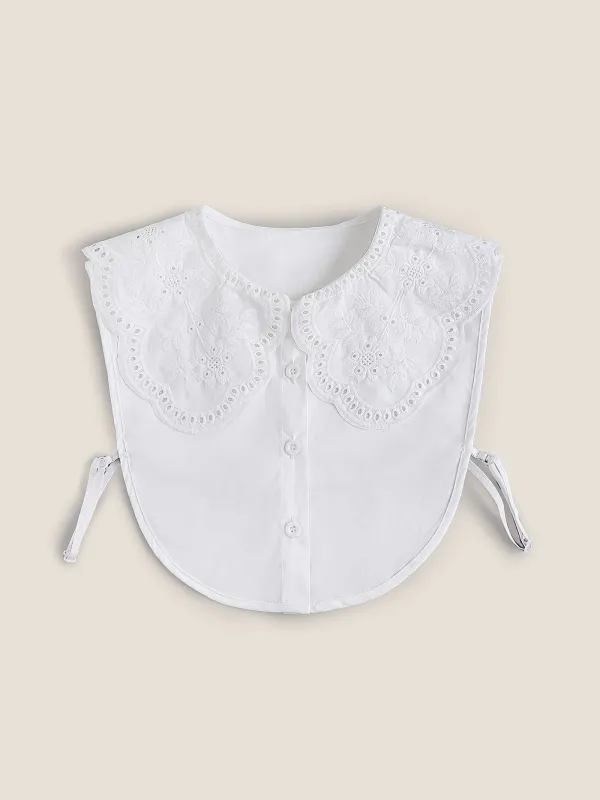 Cotton Peter Pan Collar Decorative Collar sold by Lintico