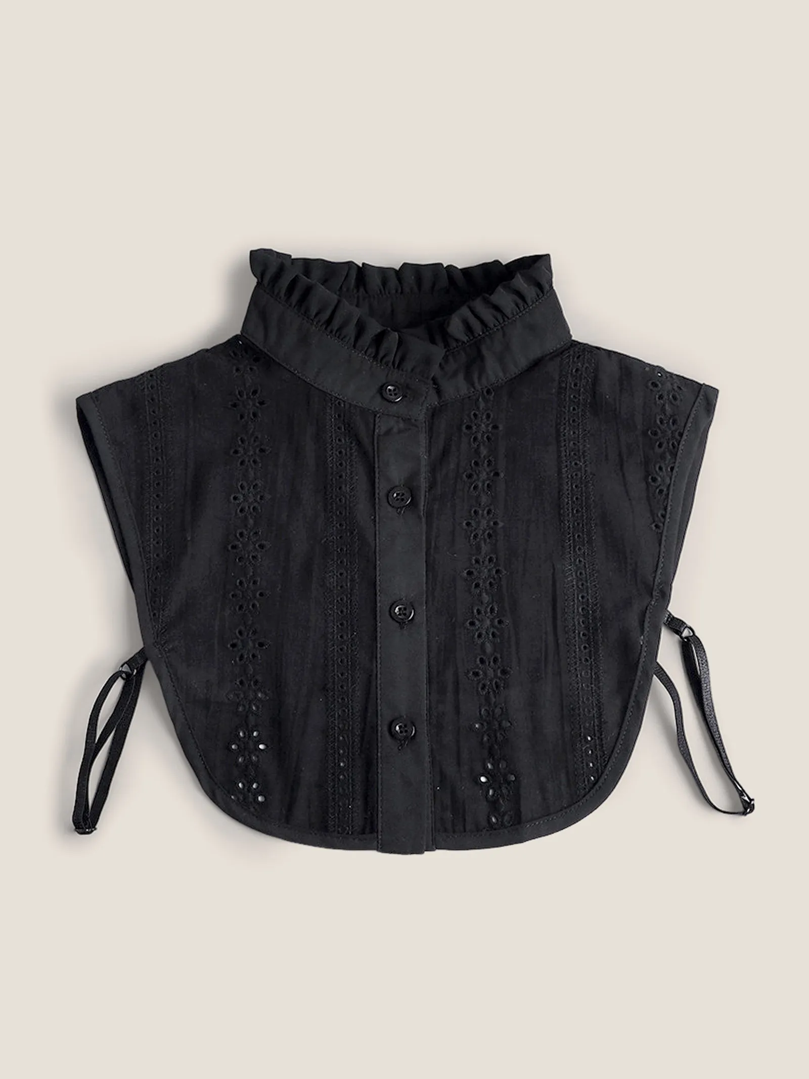 Cotton-Linen Textured Openwork Decorative Collar sold by Lintico product image thumbnail 2