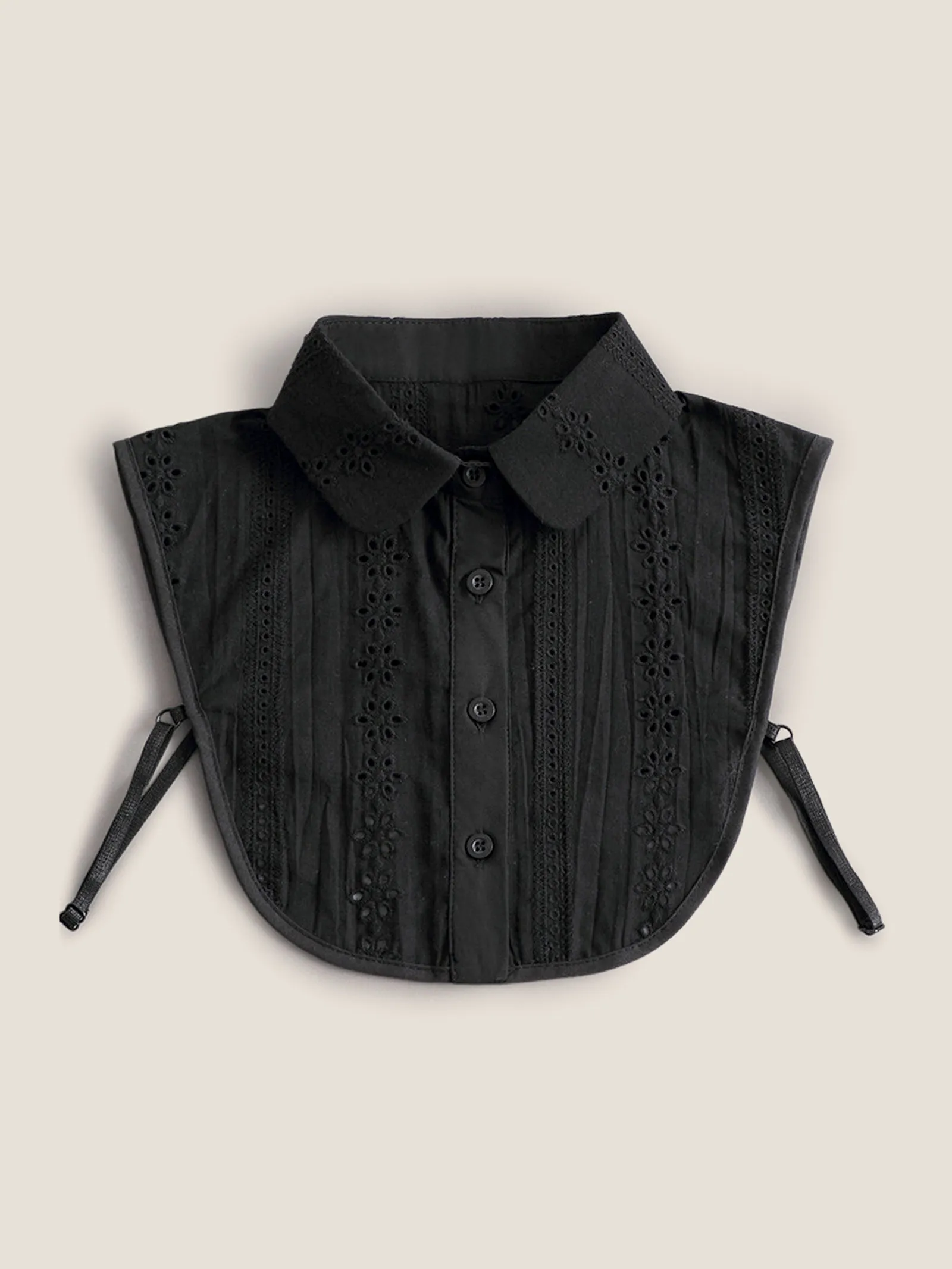 Cotton-Linen Textured Openwork Decorative Collar sold by Lintico product image thumbnail 4