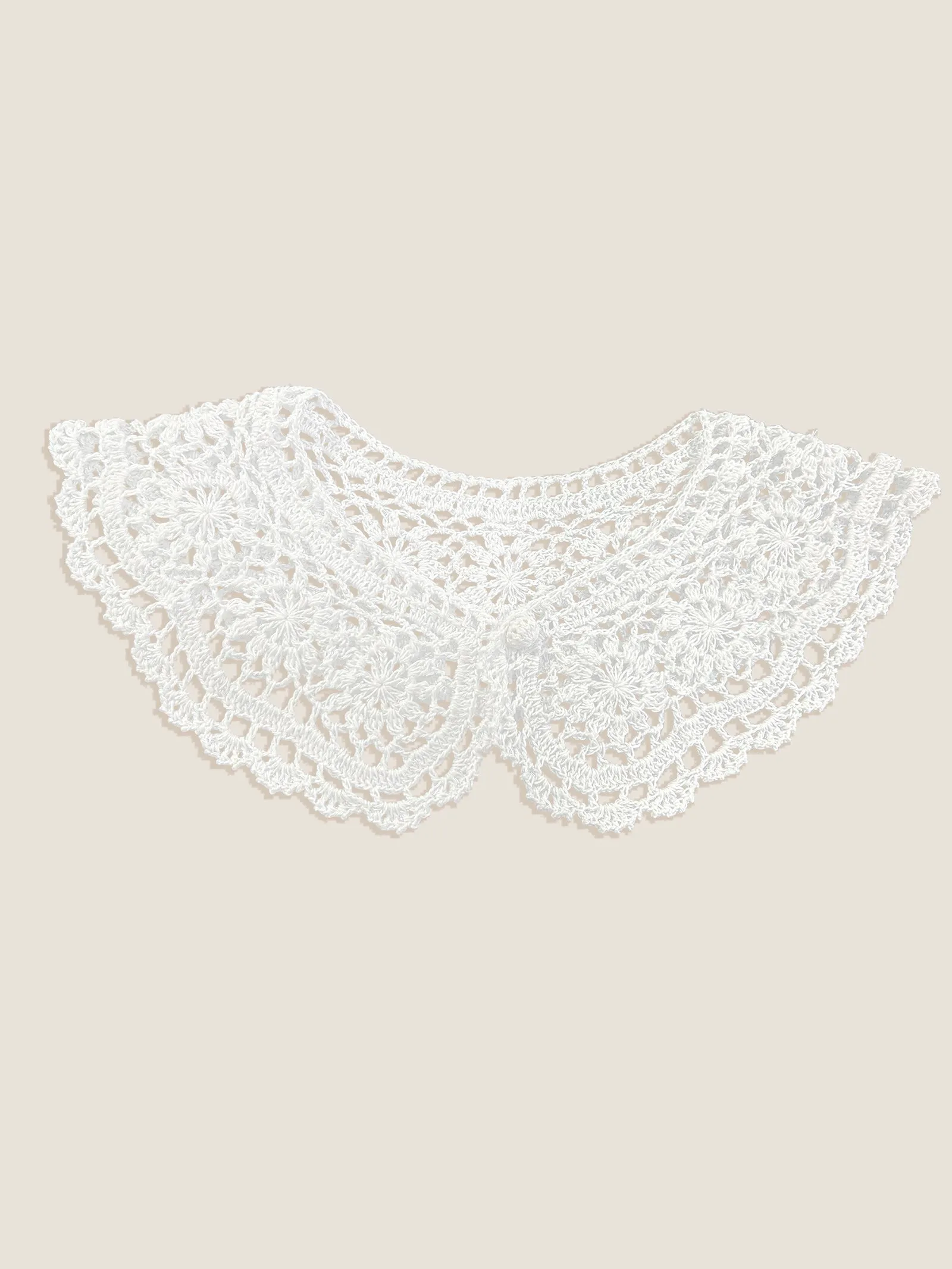 Cotton Retro Crocheted Decorative Shawl Collar sold by Lintico product image thumbnail 2