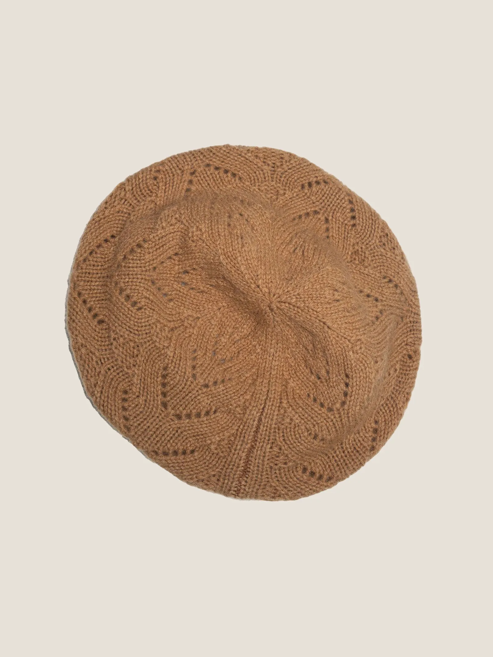 100% Wool Hand-Knit Beret sold by Lintico product image thumbnail 3
