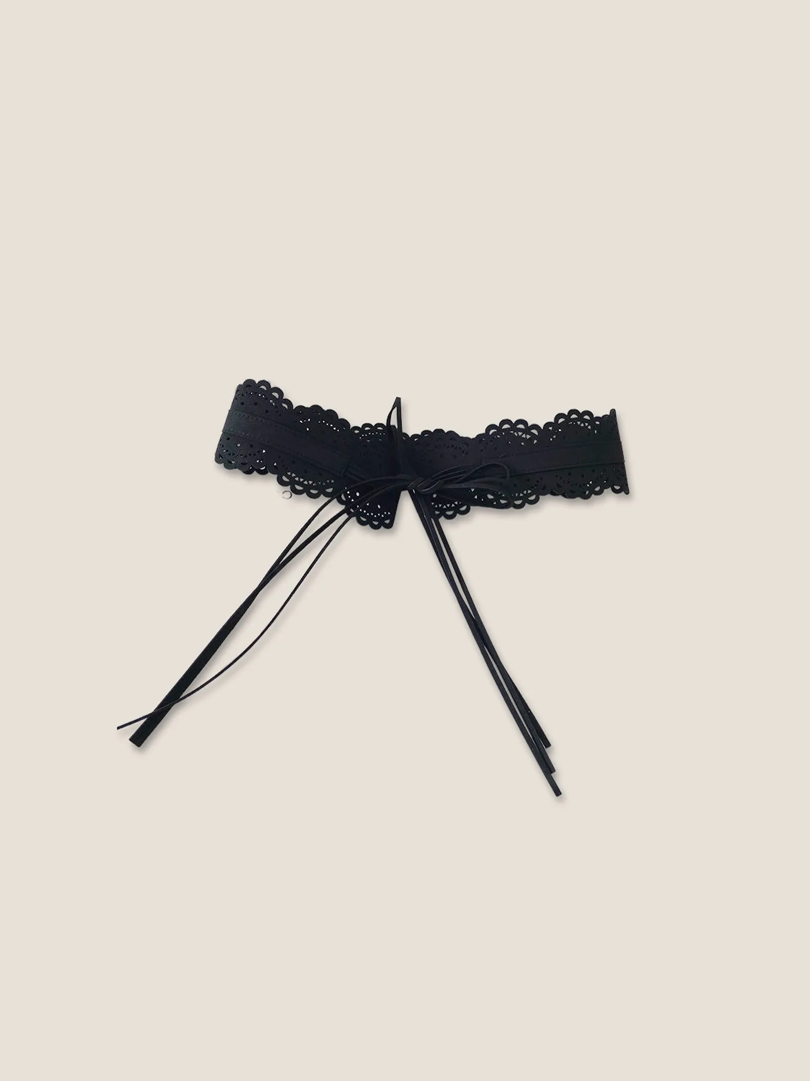 Lace-Trimmed Waist Cincher Belt sold by Lintico product image thumbnail 2