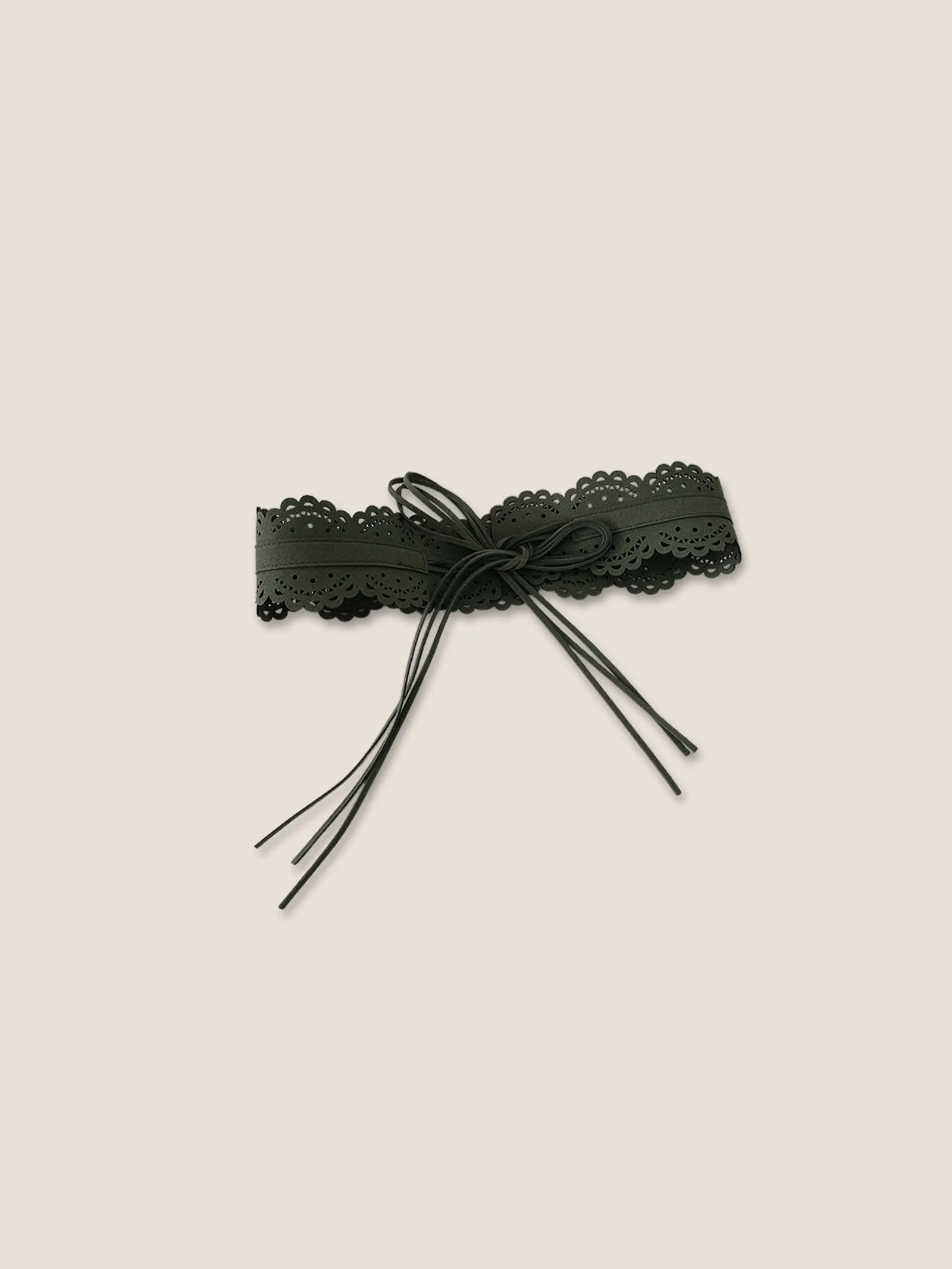 Lace-Trimmed Waist Cincher Belt sold by Lintico product image thumbnail 3