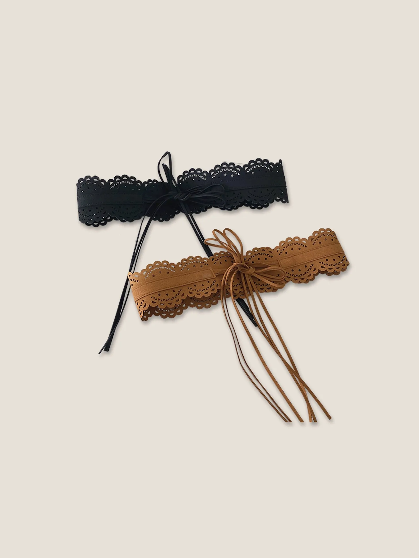 Lace-Trimmed Waist Cincher Belt sold by Lintico product image thumbnail 5