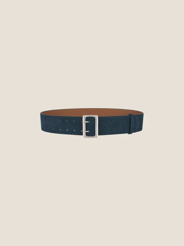 Cowhide Wide Retro Matte Belt sold by Lintico