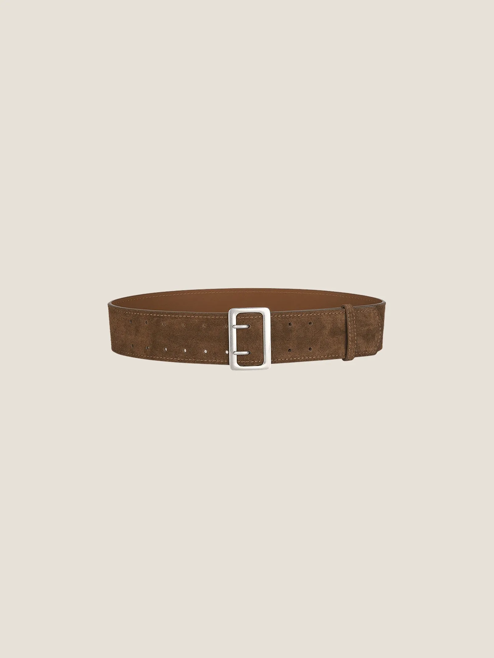 Cowhide Wide Retro Matte Belt sold by Lintico product image thumbnail 4