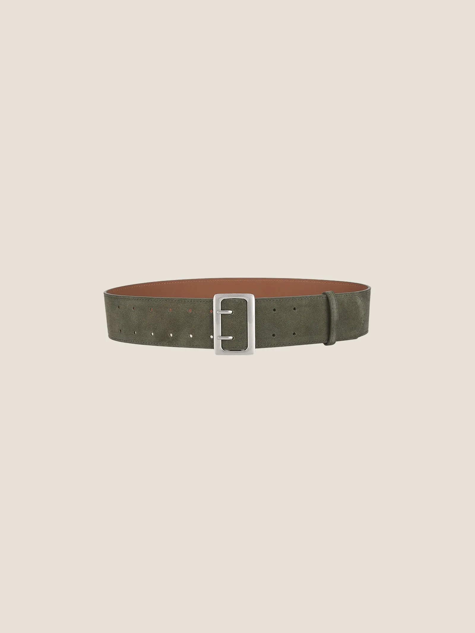 Cowhide Wide Retro Matte Belt sold by Lintico product image thumbnail 2