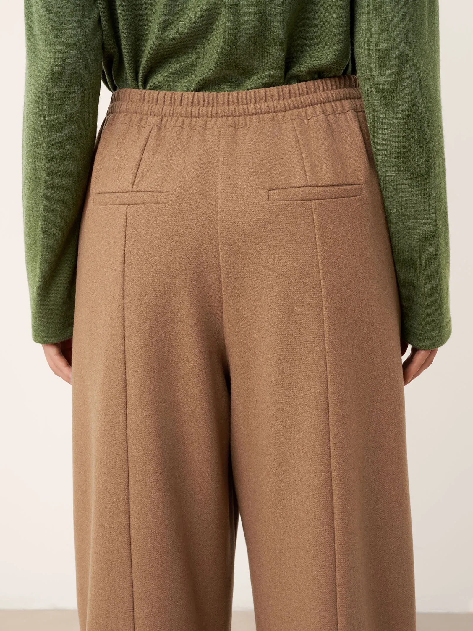 Wool Drawstring Patch Pocket Pants PRISCILLA sold by Lintico product image thumbnail 5