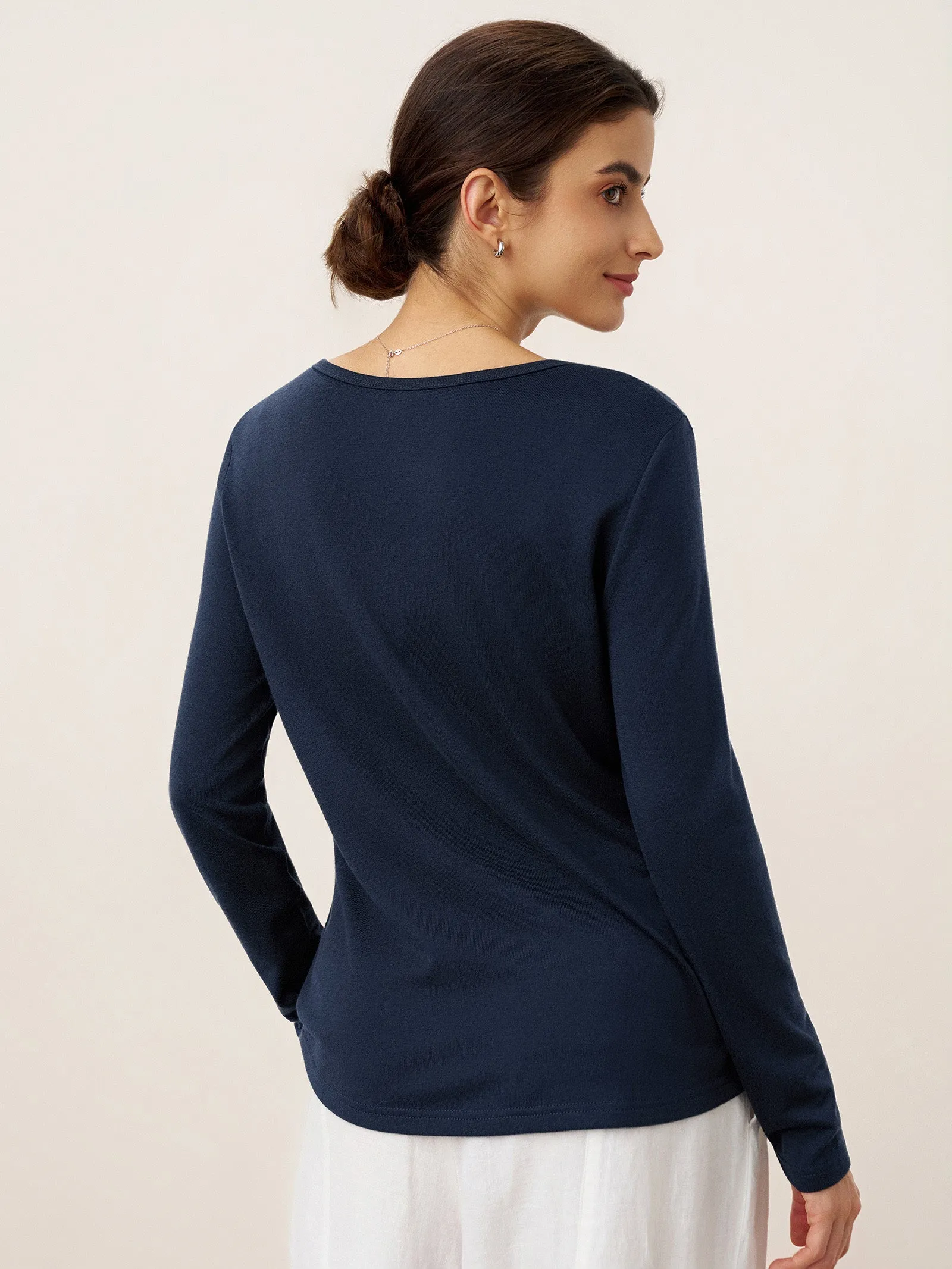 Cashmere-Blend Textured Pleated Shell Accent Stretch Top ZINNIA sold by Lintico product image thumbnail 3