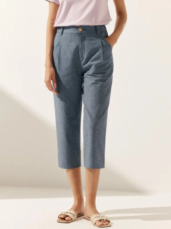 Linen Easy Elastic Waist Pants sold by Lintico