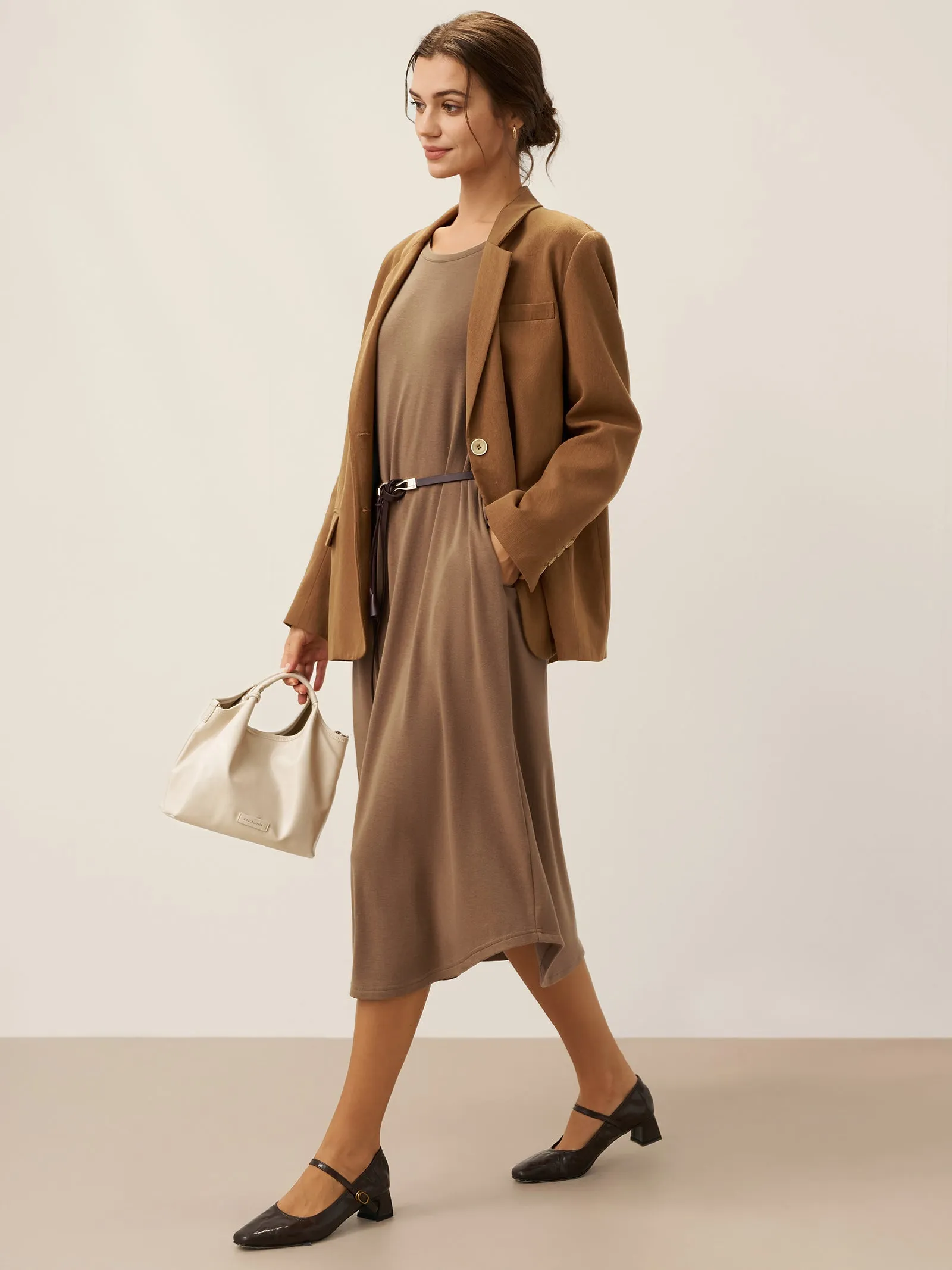 Recycled Leather Belt Versatile Styling For Dress And Blazer VIVETTE sold by Lintico product image thumbnail 5