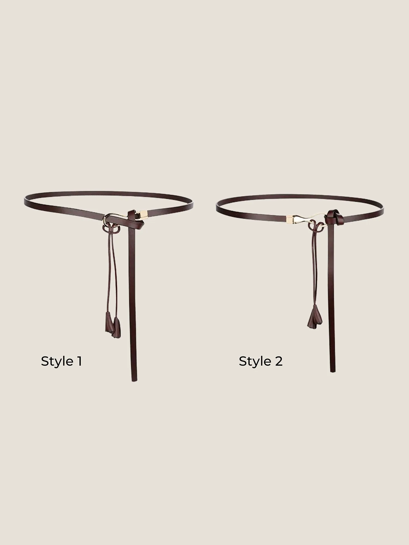 Recycled Leather Belt Versatile Styling For Dress And Blazer VIVETTE sold by Lintico product image thumbnail 3