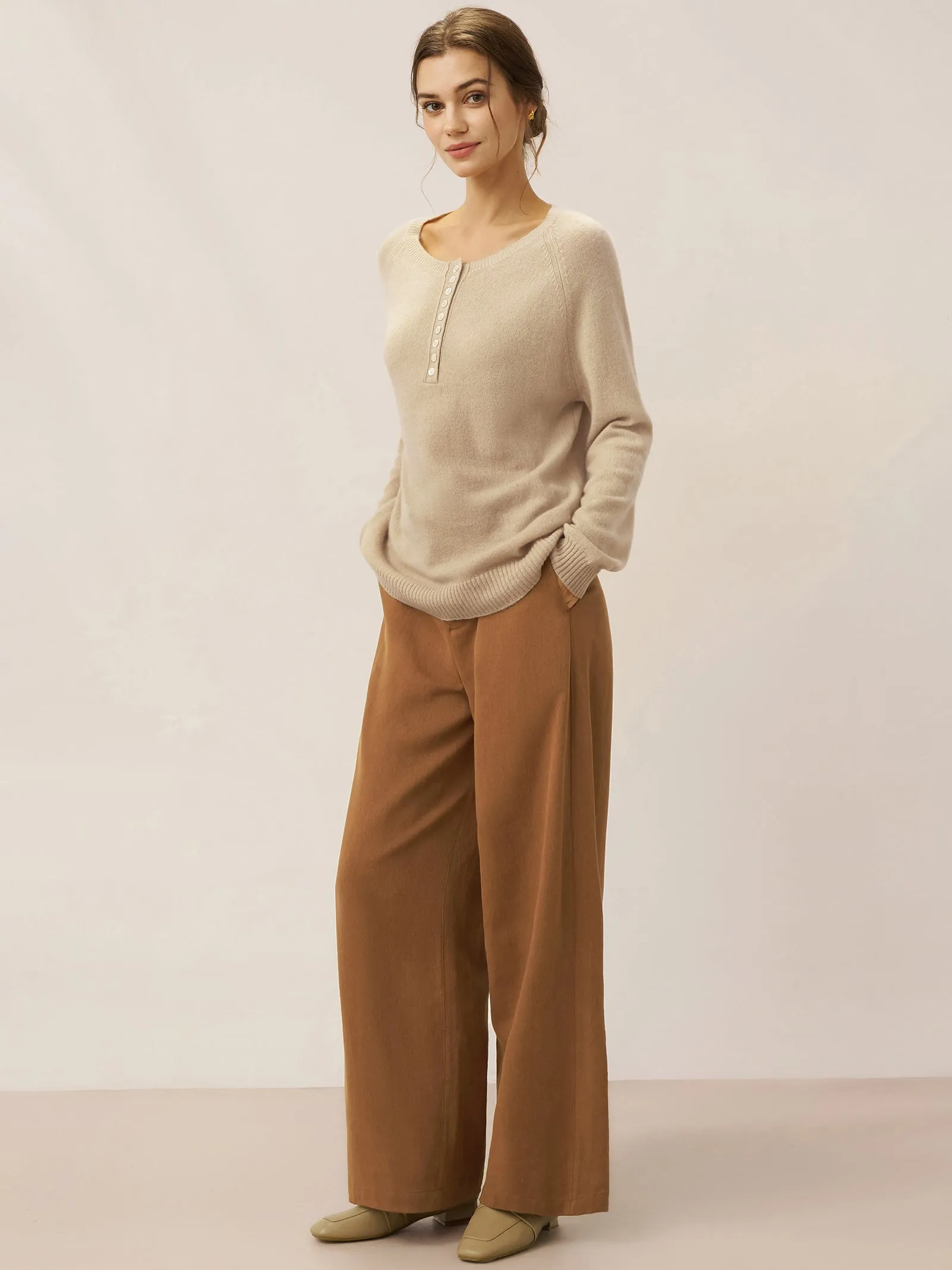Tencel Linen Drawstring Straight Leg Pants RACHEL sold by Lintico product image thumbnail 5