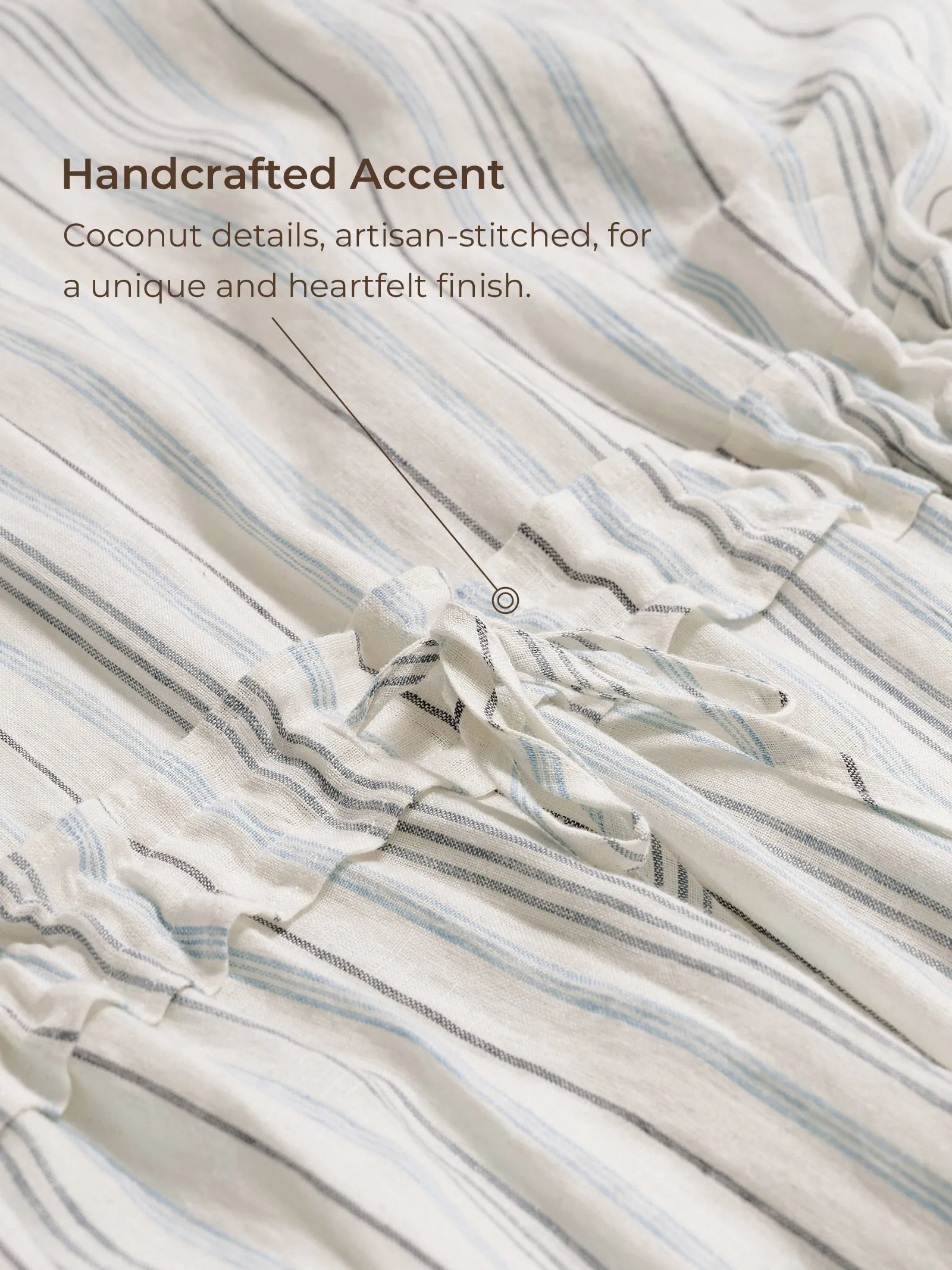 100% Linen Back-Tied Waist Maxi Dress HANA sold by Lintico product image thumbnail 5