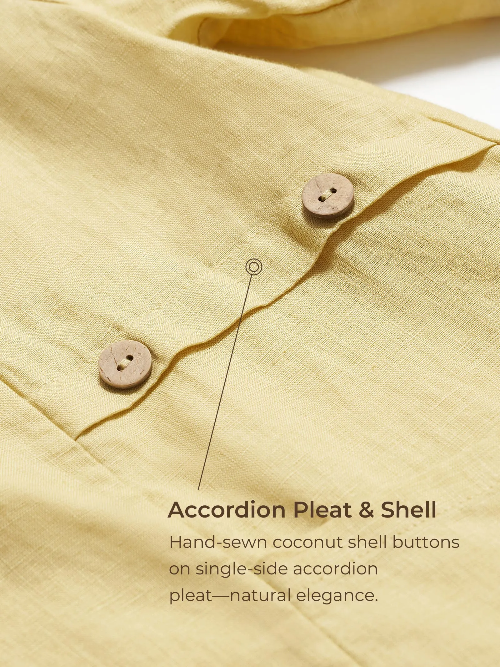 100% Linen Asymmetric Hem Long Top ISLA sold by Lintico product image thumbnail 4