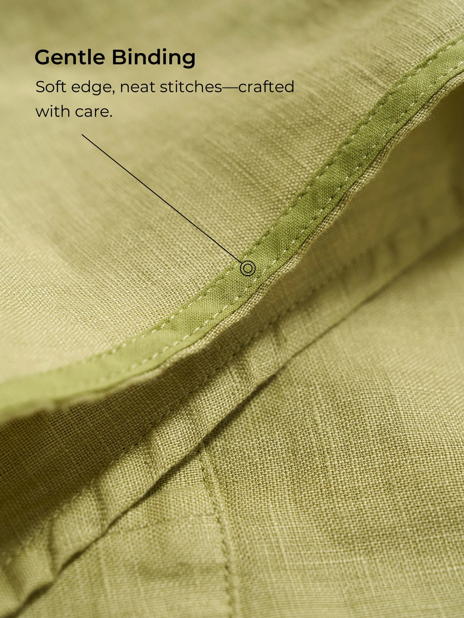 100% Linen Collared Pleated Waist A-Line Midi Dress SAGE sold by Lintico product image thumbnail 4