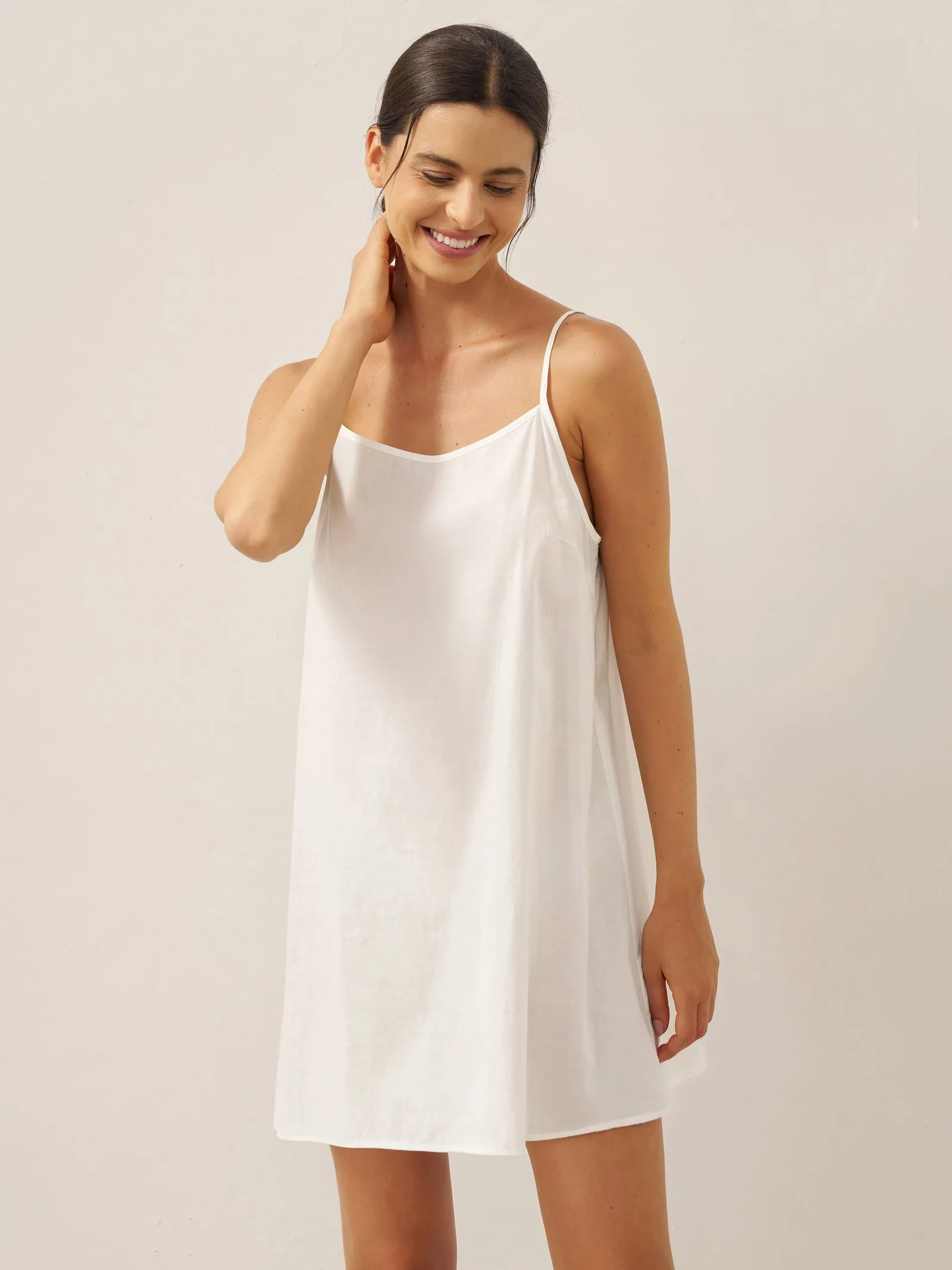 Linen V-Neck Cover-Up and Slip Dress Set CASS sold by Lintico product image thumbnail 5