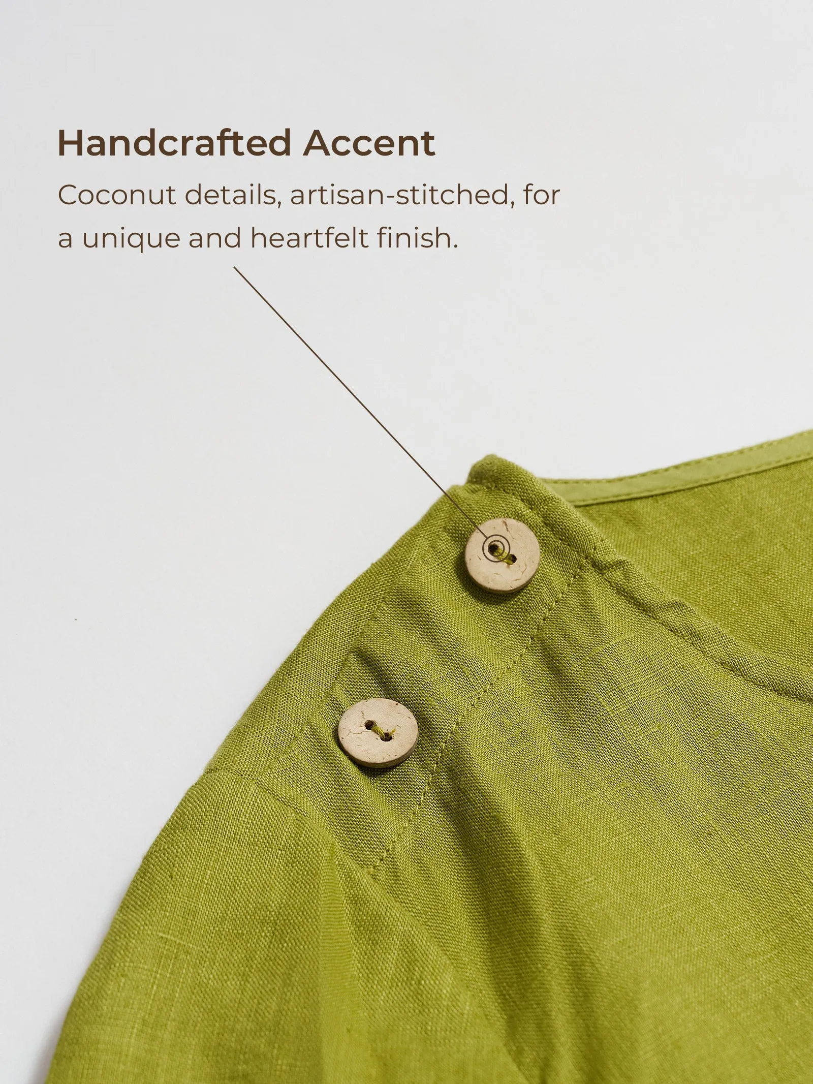 100% Linen Eyelet Short Sleeve Mini Dress LIA sold by Lintico product image thumbnail 5