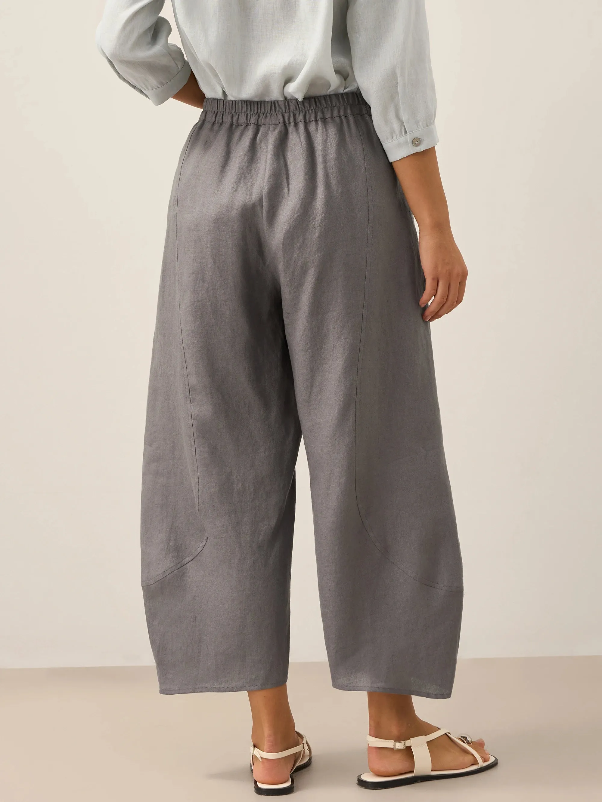 100% Linen Classic Ankle Pants ZOE sold by Lintico product image thumbnail 3