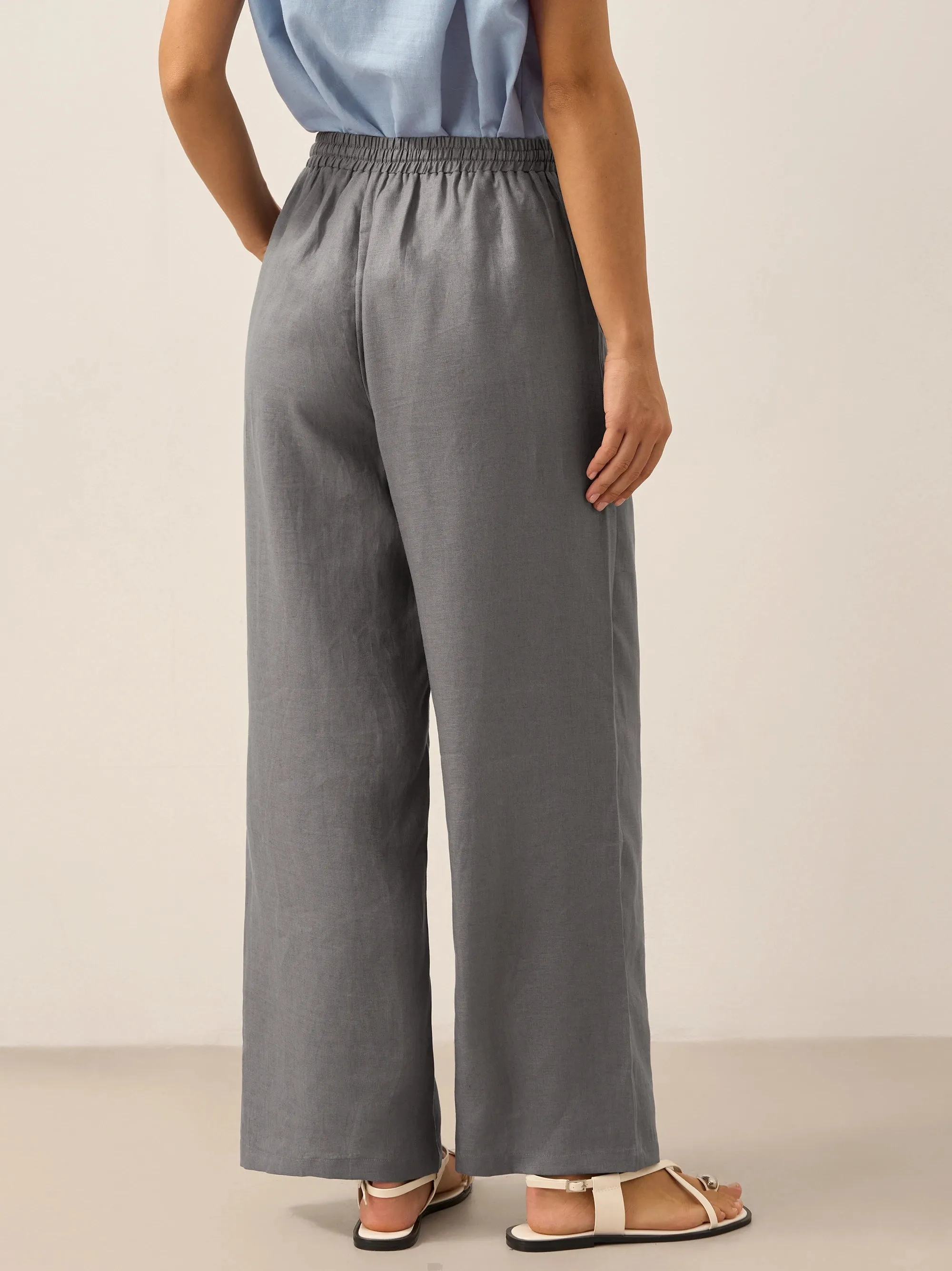 100% Linen Classic Pants LYON sold by Lintico product image thumbnail 3