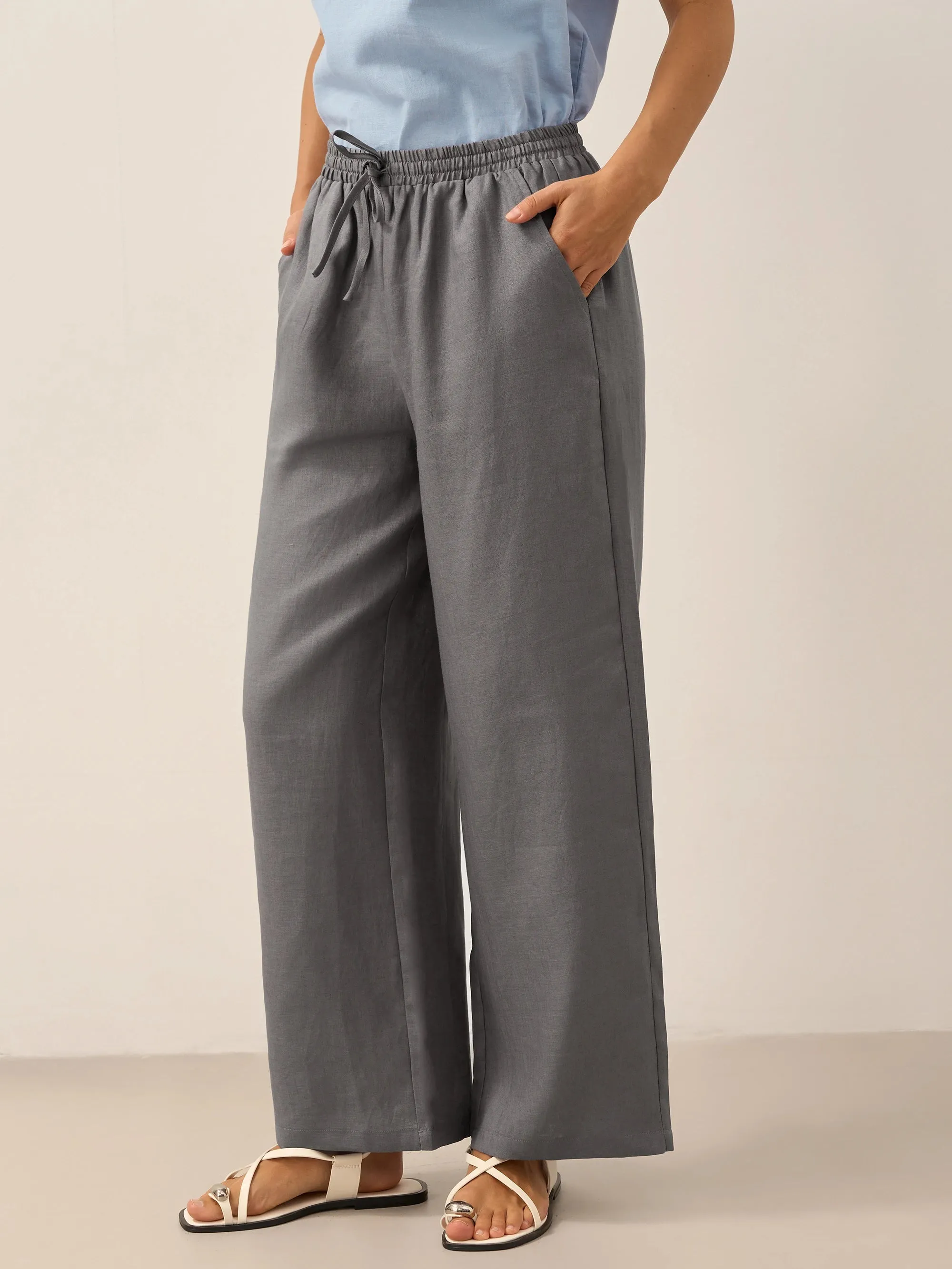 100% Linen Classic Pants LYON sold by Lintico product image thumbnail 2
