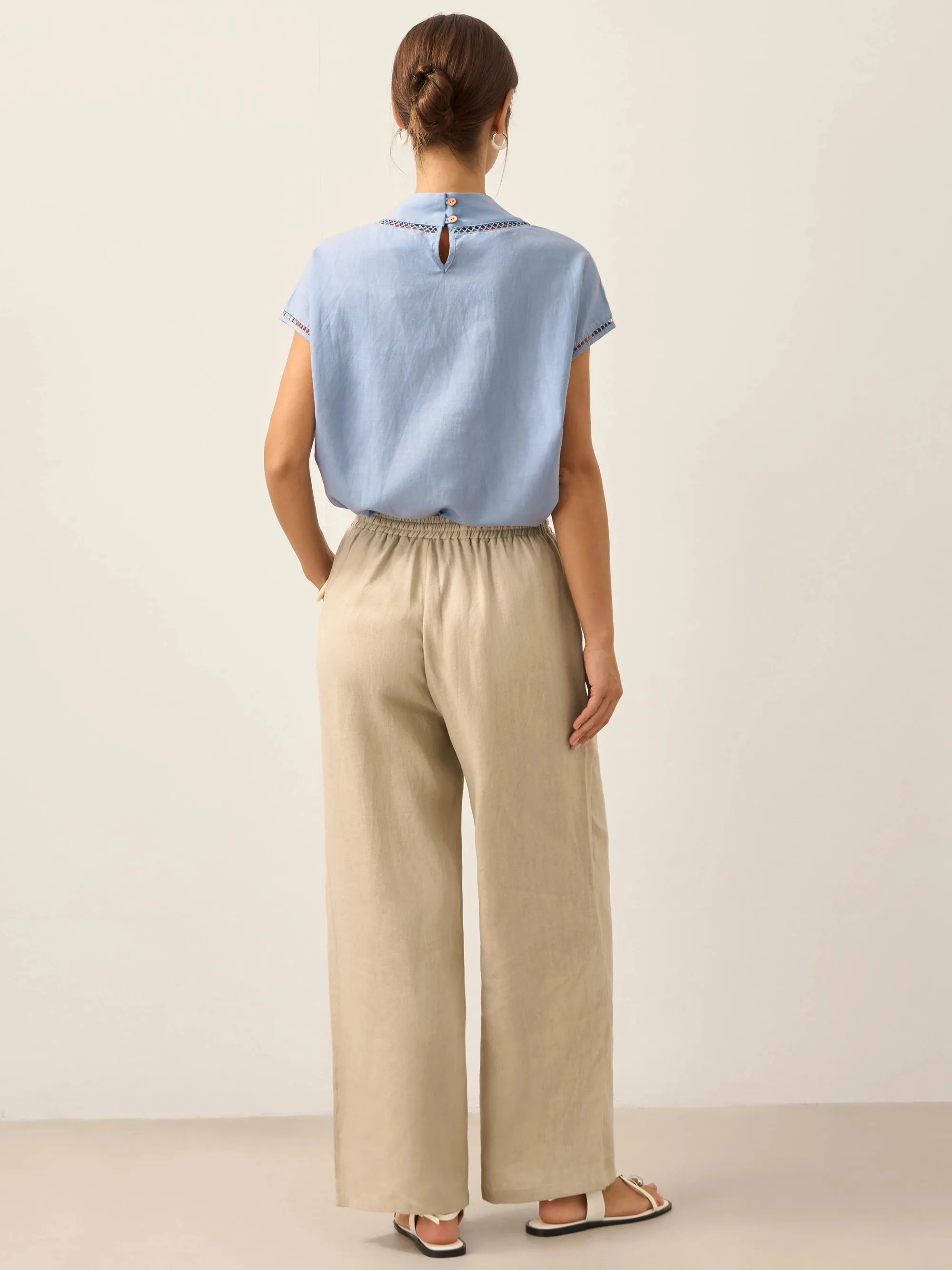 100% Linen Classic Pants LYON sold by Lintico product image thumbnail 5