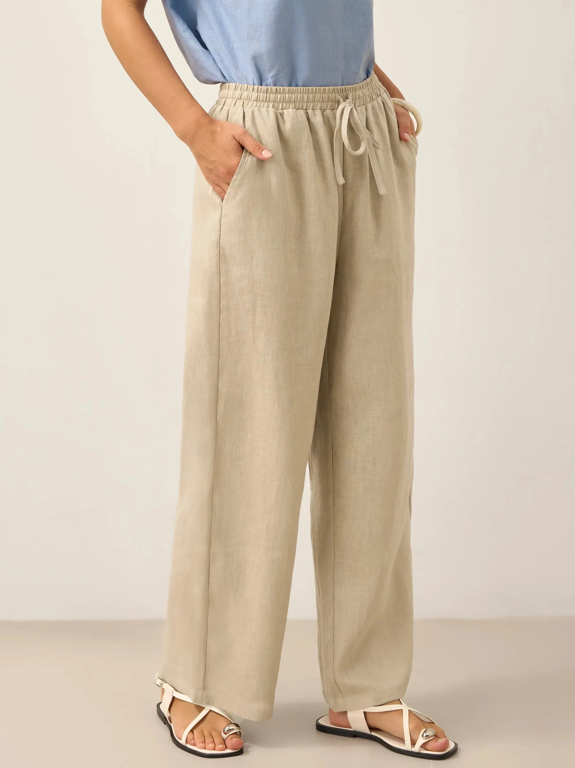 100% Linen Classic Pants LYON sold by Lintico product image thumbnail 2
