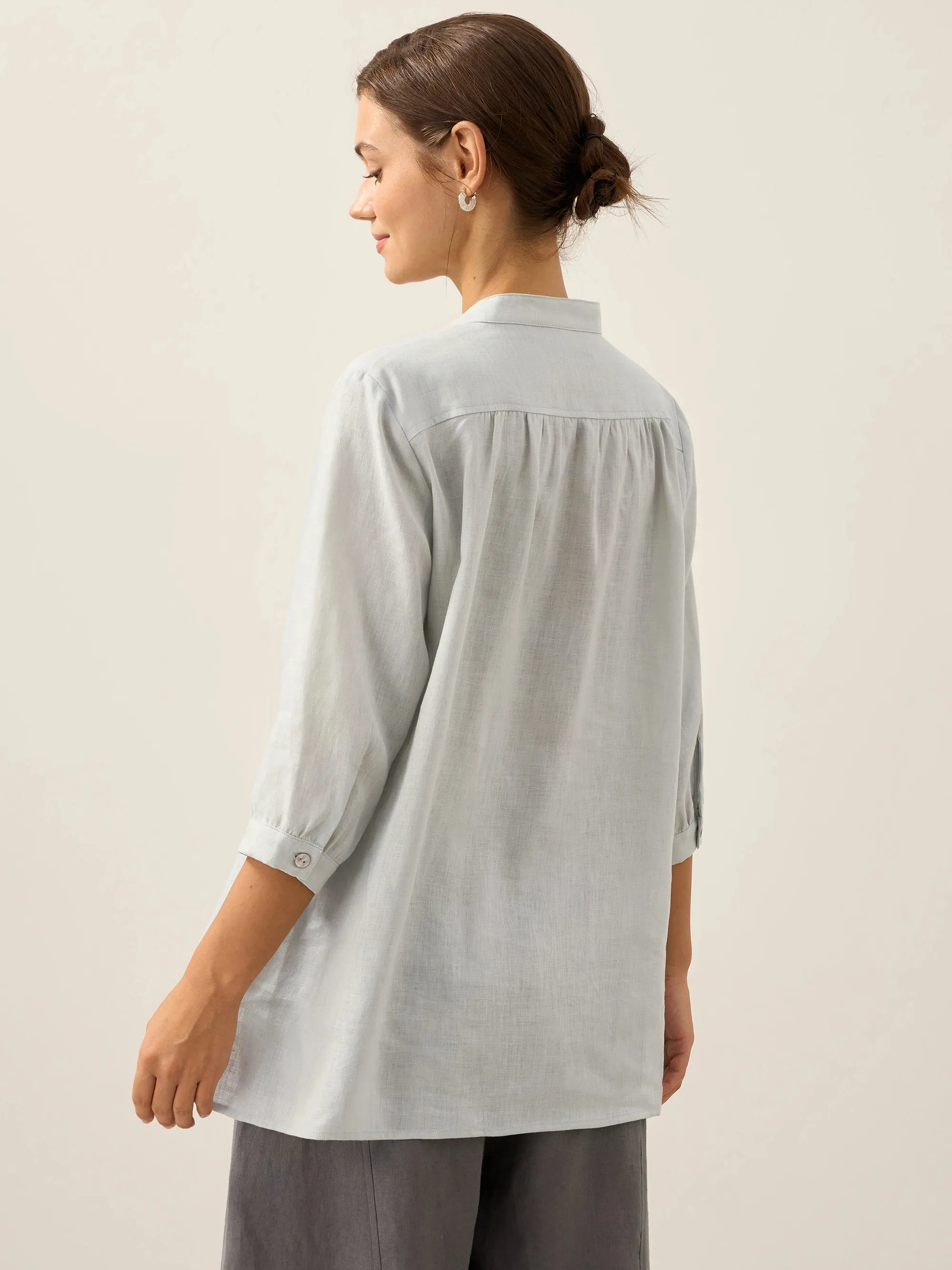100% Linen Dress Shirt JOANNA sold by Lintico product image thumbnail 4
