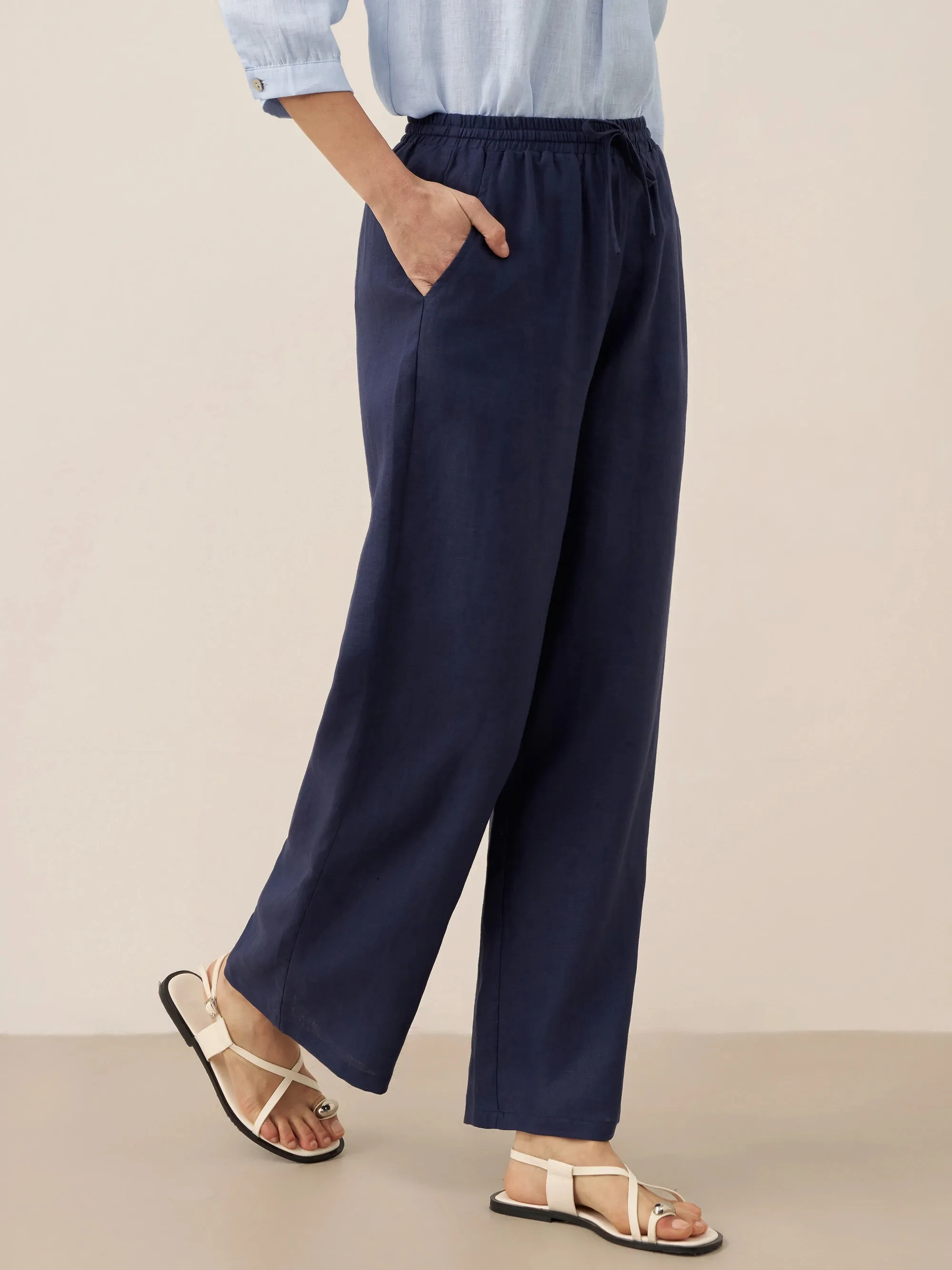 100% Linen Classic Pants LYON sold by Lintico product image thumbnail 3