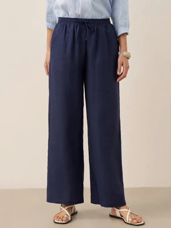 100% Linen Classic Pants LYON sold by Lintico