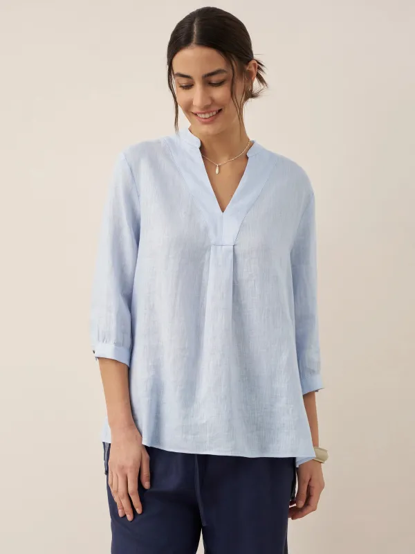 100% Linen Dress Shirt JOANNA sold by Lintico